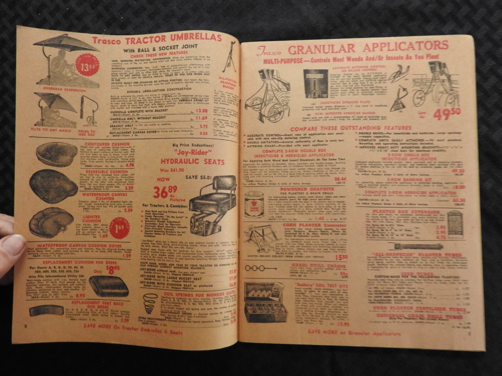 Tractor Supply Company 1961 Parts Catalog Case Ford John Deere MF IH AC Oliver