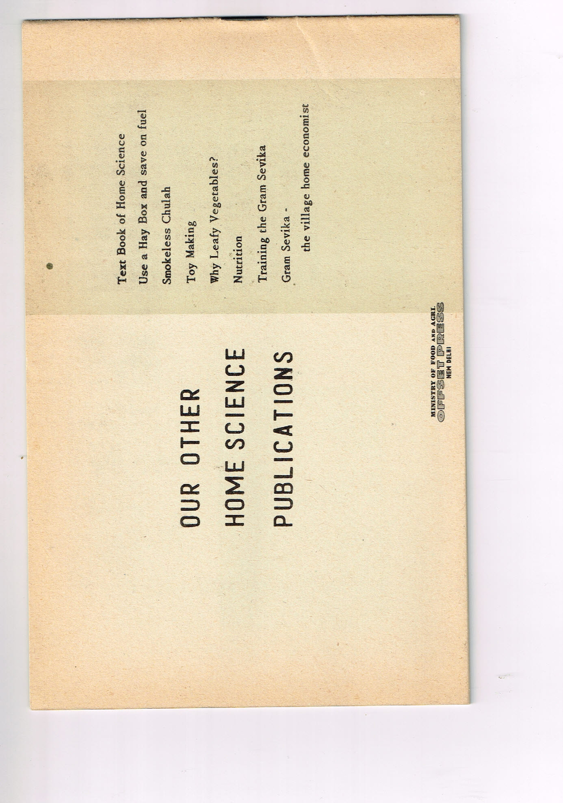 Vintage 1960s Farm Brochure India New Delhi Meals Ready in an Hour – 2