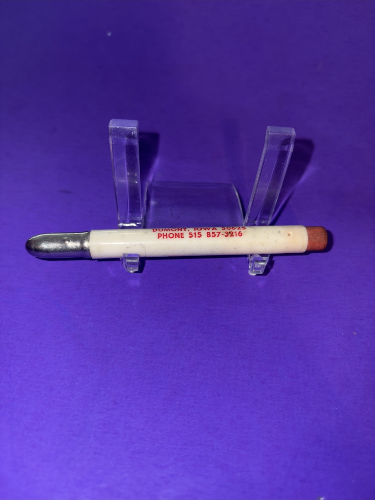 Vtg AVCO New Idea – Dumont Iowa Implement Co. Ag Ad Bullet Pencil