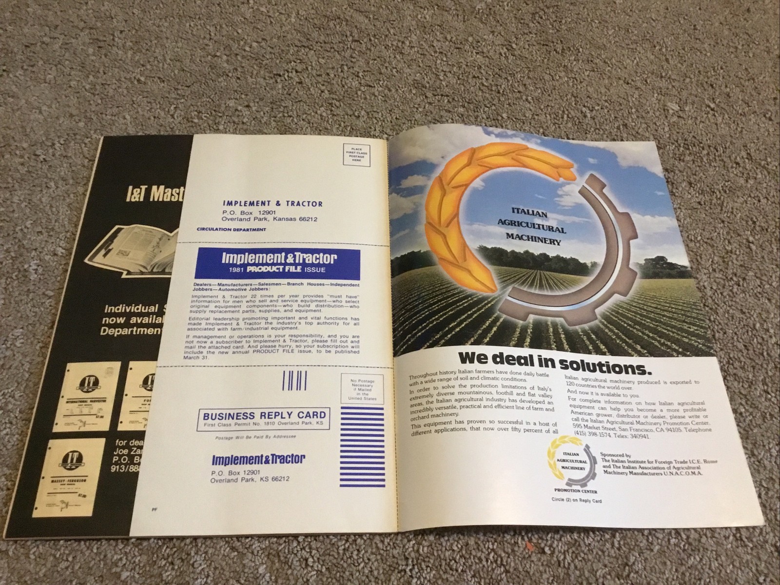 Implement & Tractor Magazine March 21, 1981 Farming Agriculture Vintage Ads J