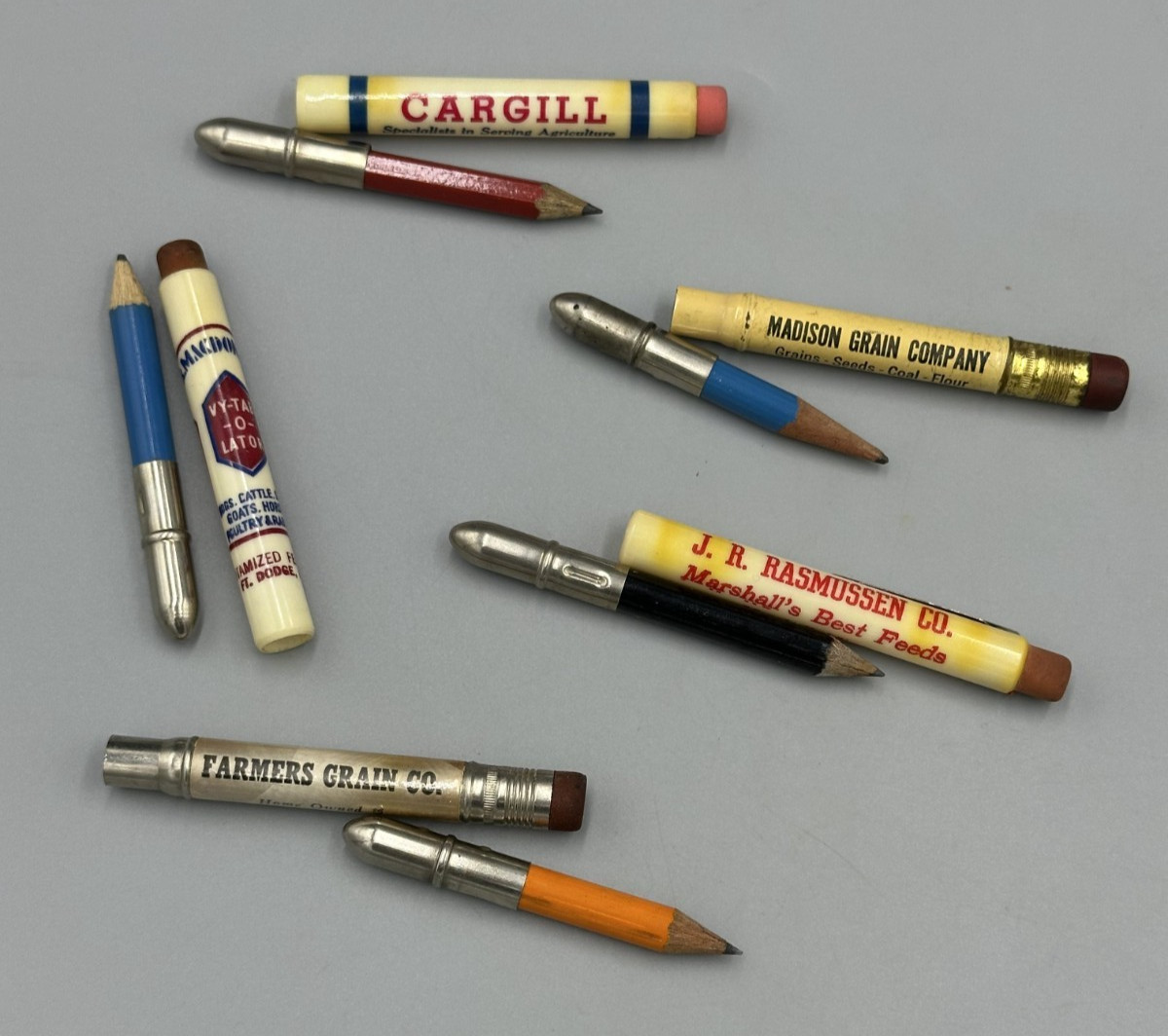 Vintage FARM GRAIN Advertising BULLET PENCIL Minnesota SEAFORTH Madison Wadena