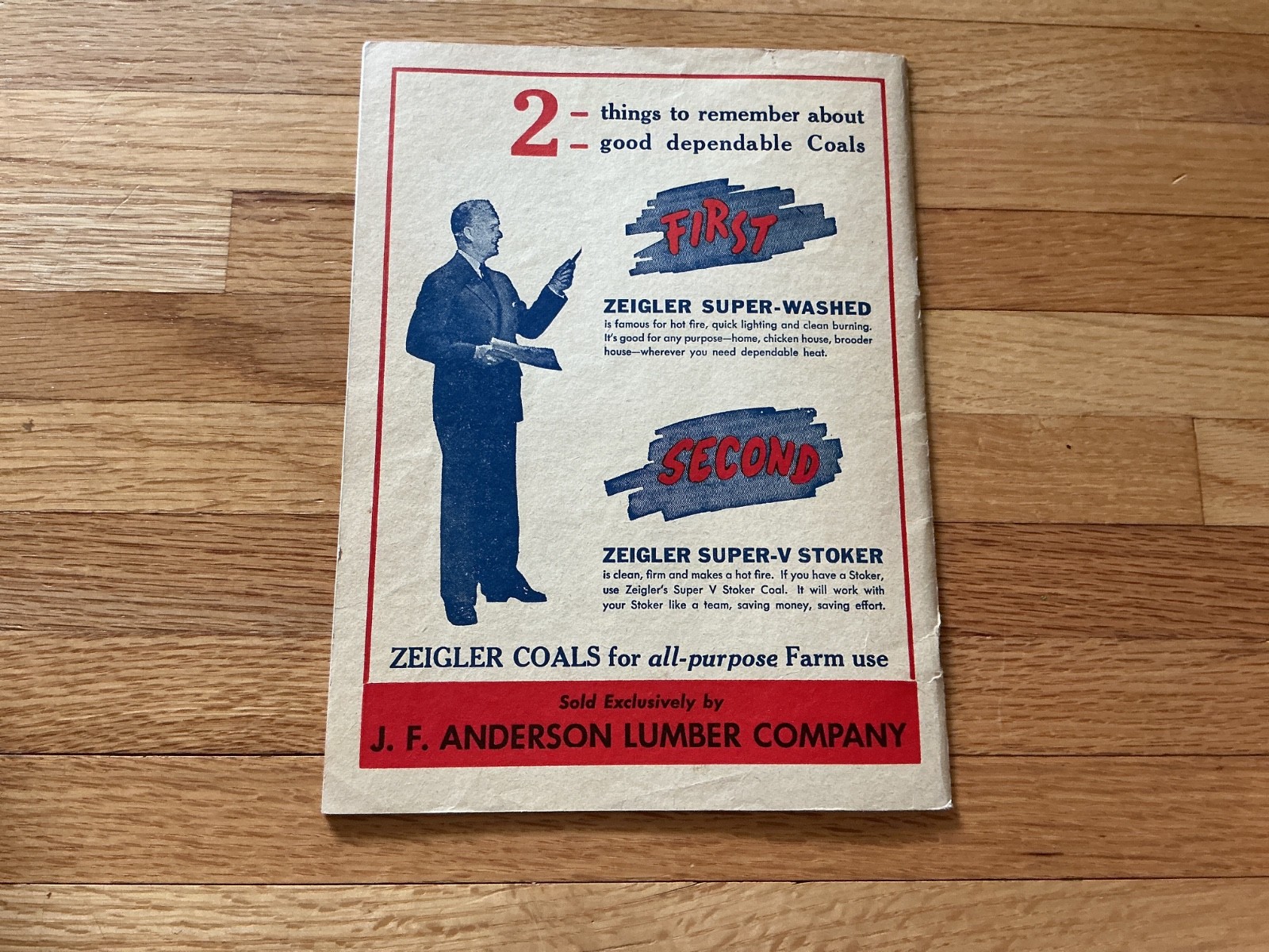 1945 Farm Acct. Record Book – J. F. Anderson Lumber Co. Minnesota, Iowa, Dakotas