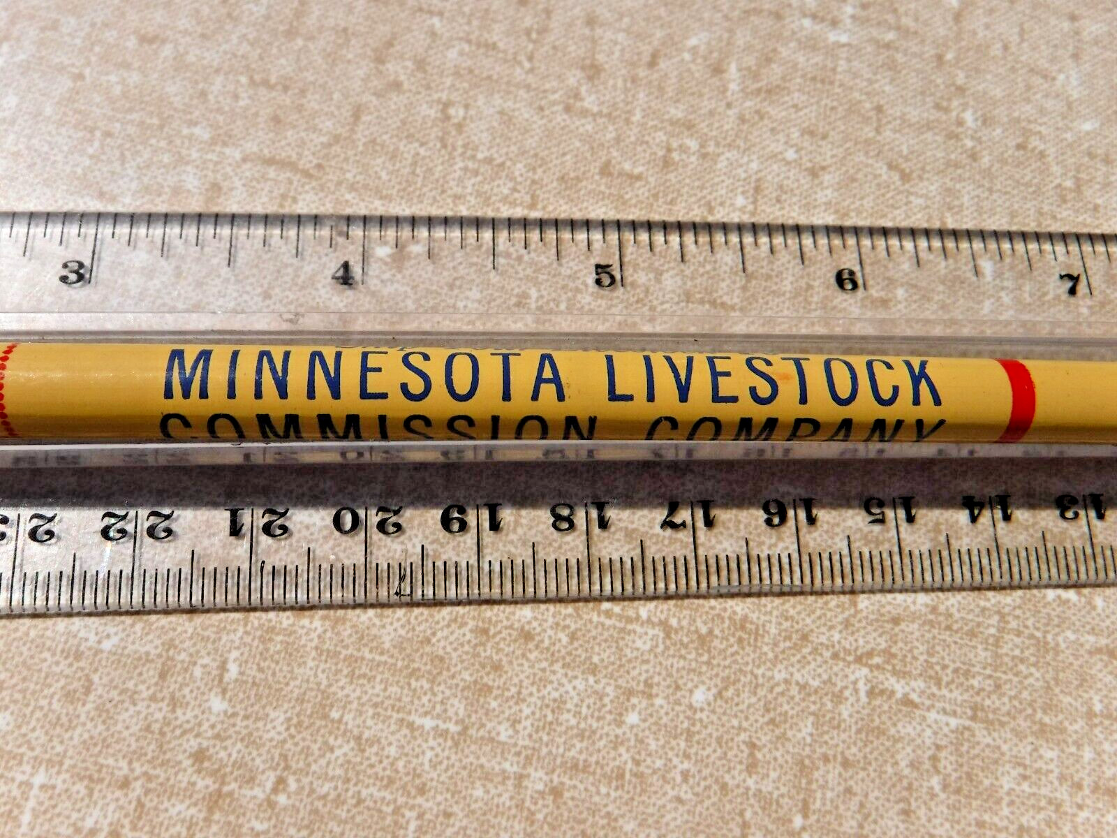 VTG~MINNESOTA LIVESTOCK COMMISION~Advertising Wooden Pencil South St Paul, MN