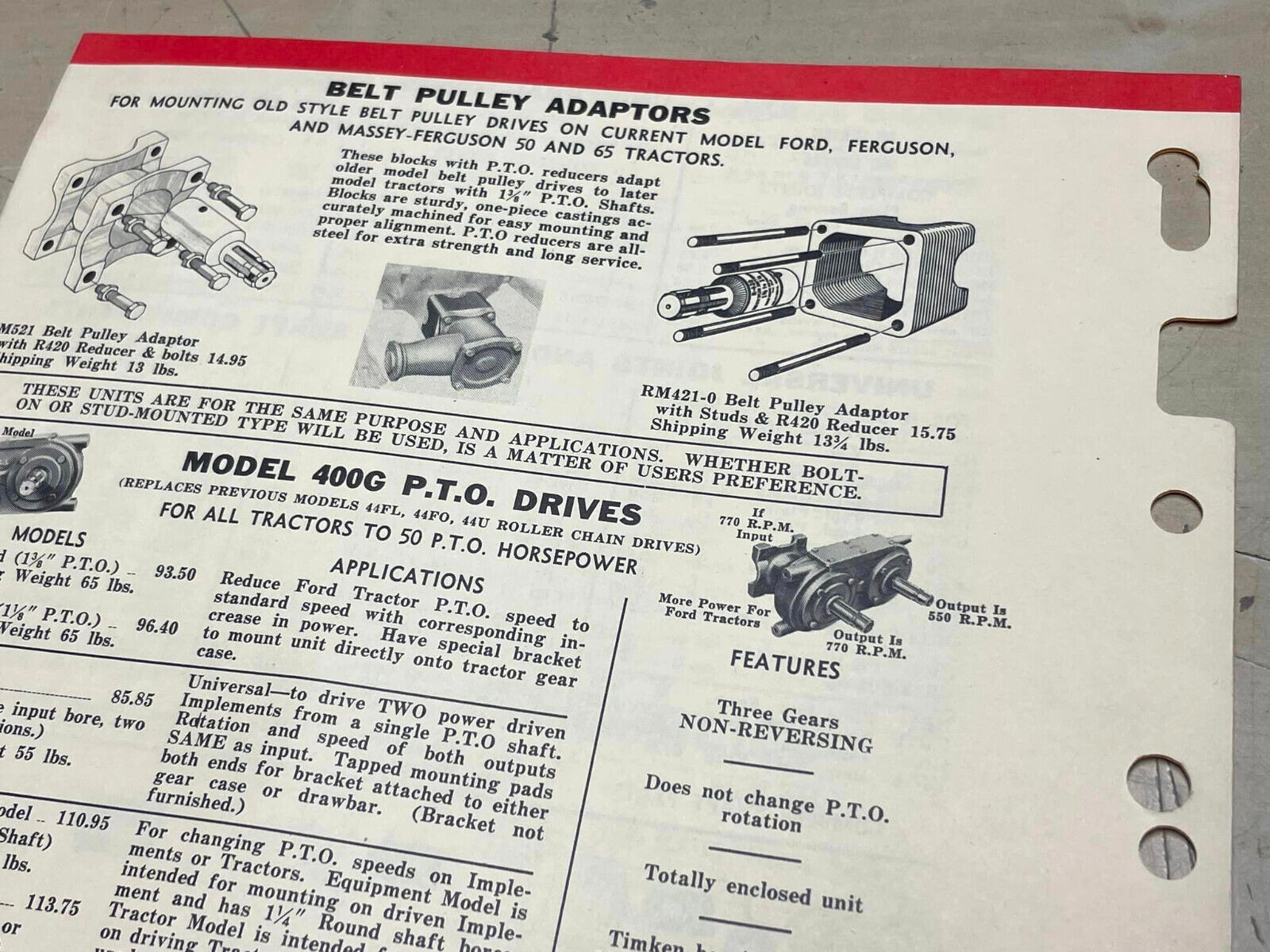 Vtg Original 1961 Hub City Iron Co Farm Equipment Products Bi-Fold Catalog Sheet