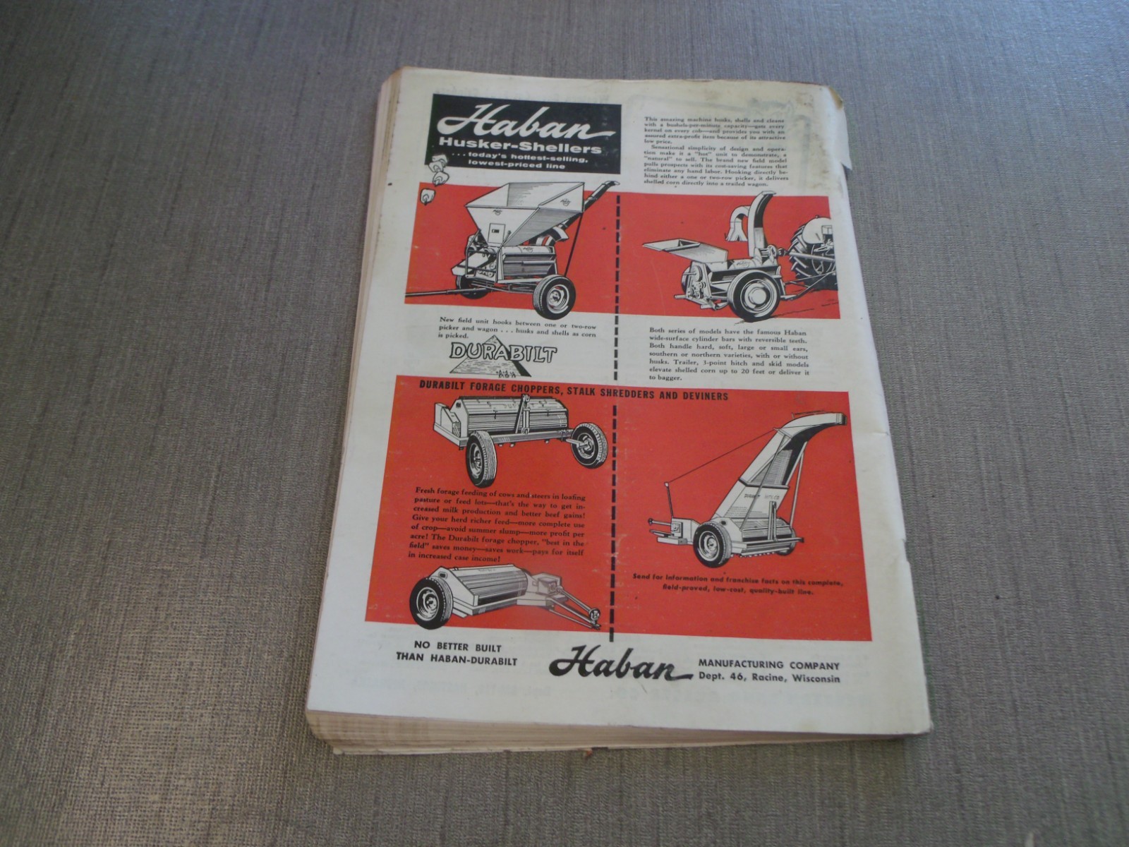 VINTAGE MARCH 1958 NORTHWEST FARM EQUIPMENT JOURNAL SAMPLE COPY BOOK