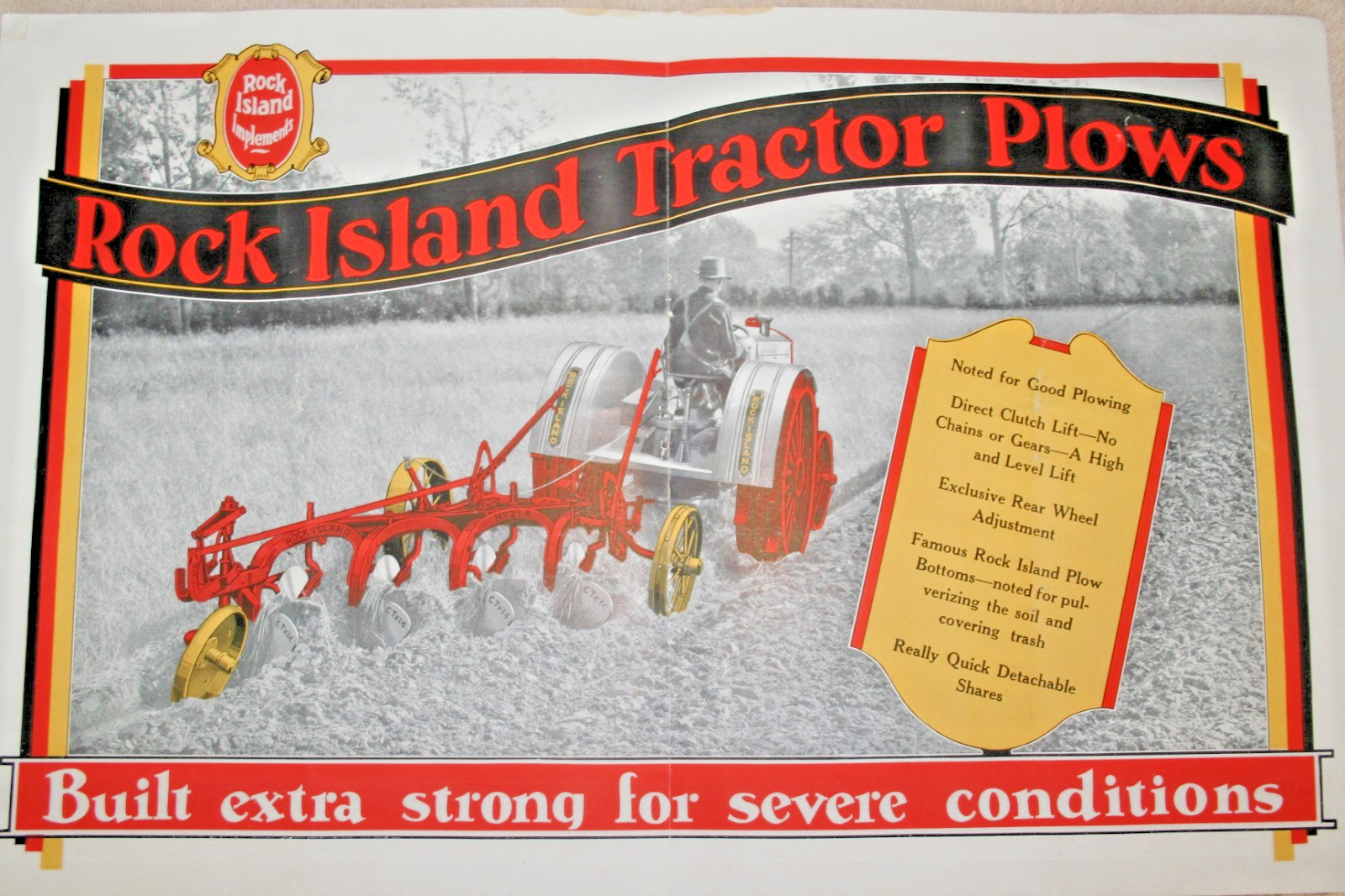 ROCK ISLAND TRACTOR & PLOWS BROCHURE 1920