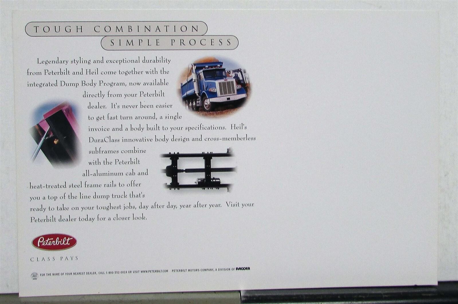2002 Peterbilt Heil Integrated Body Program Construction Sales Sheet