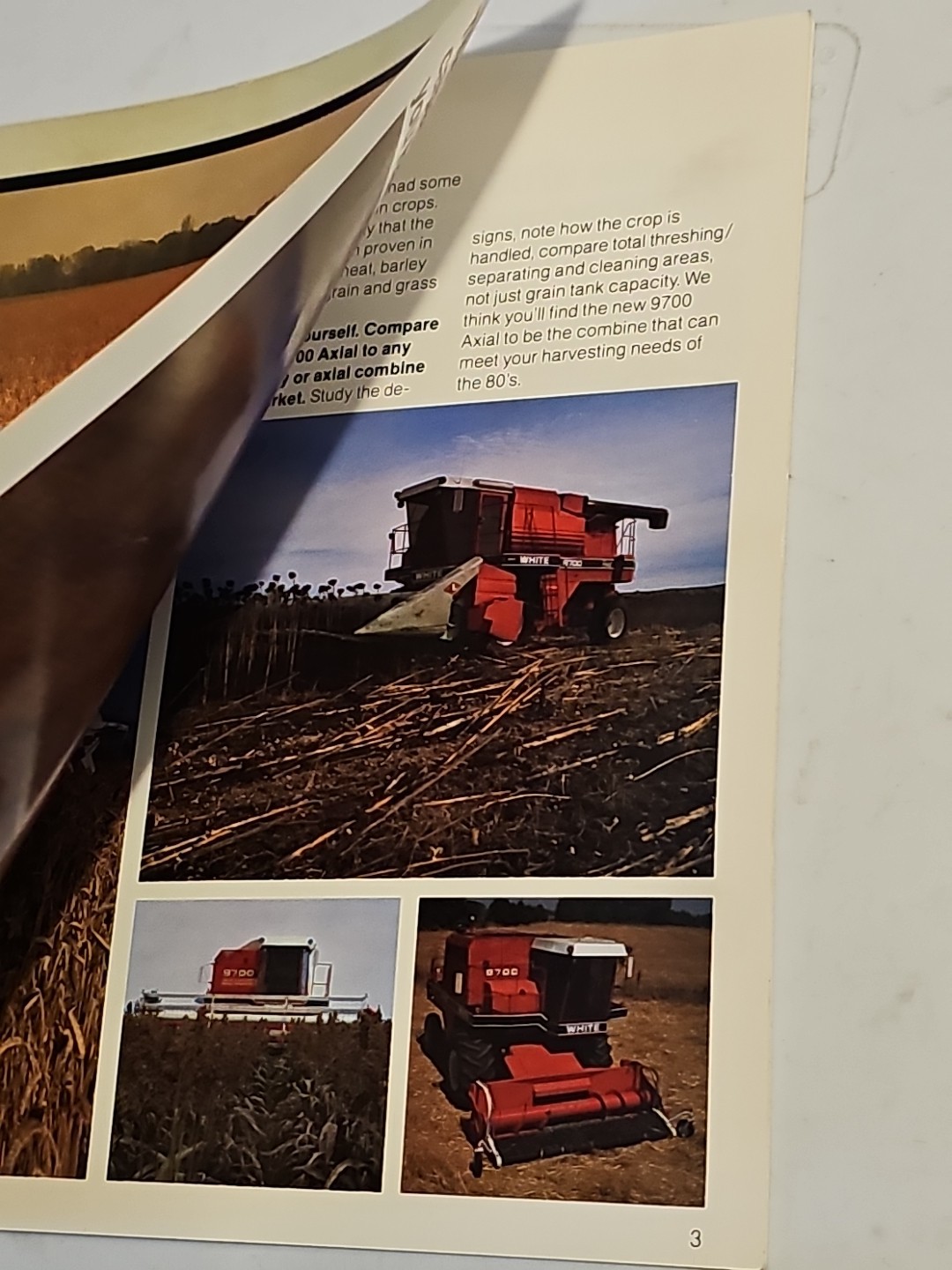 White Tractor 9700 Combine Sales Brochure
