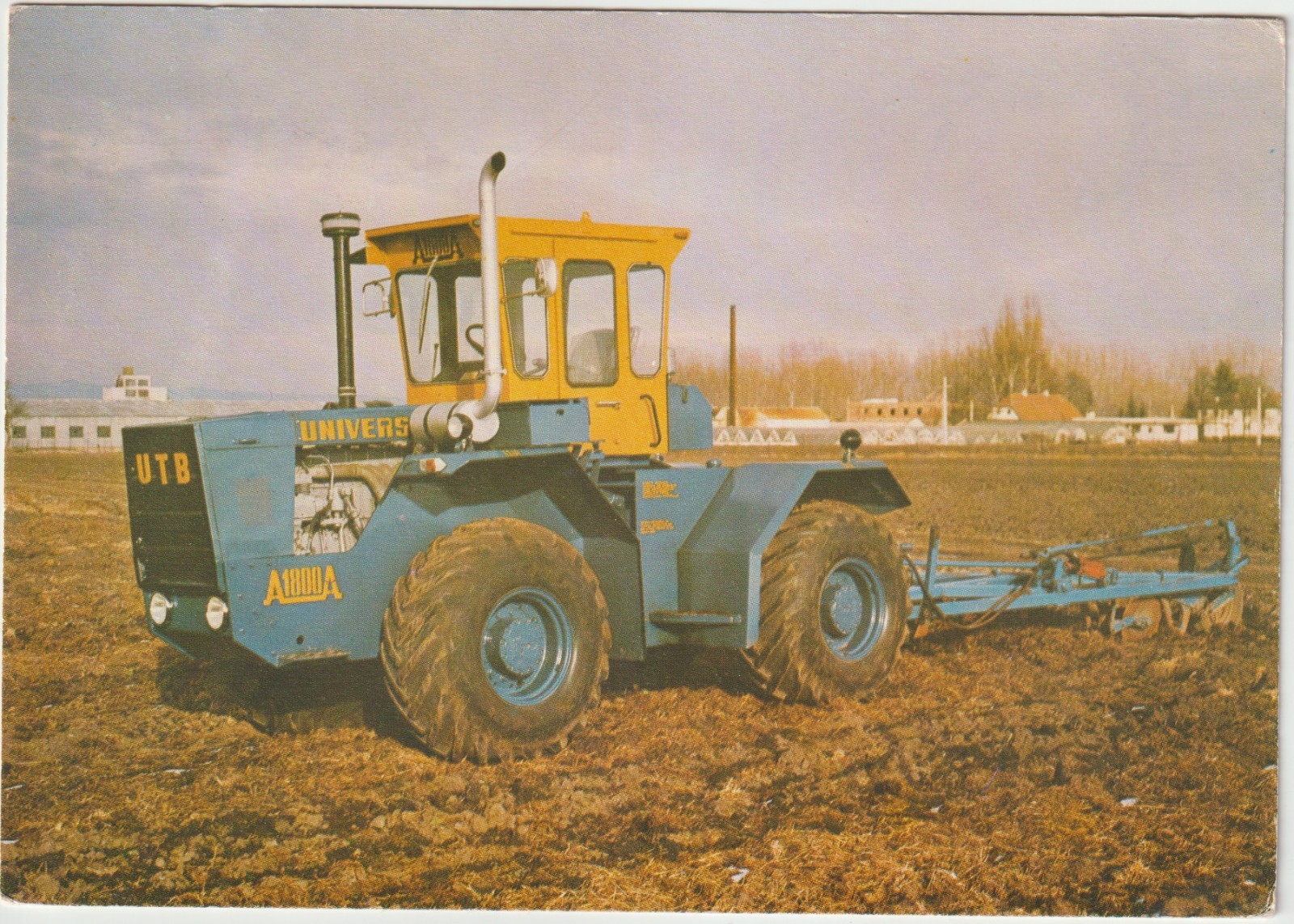 1979 YO6MZ Brașov, Romania QSO/QSL Radio Postcard UNIVERSAL Tractor A1800A