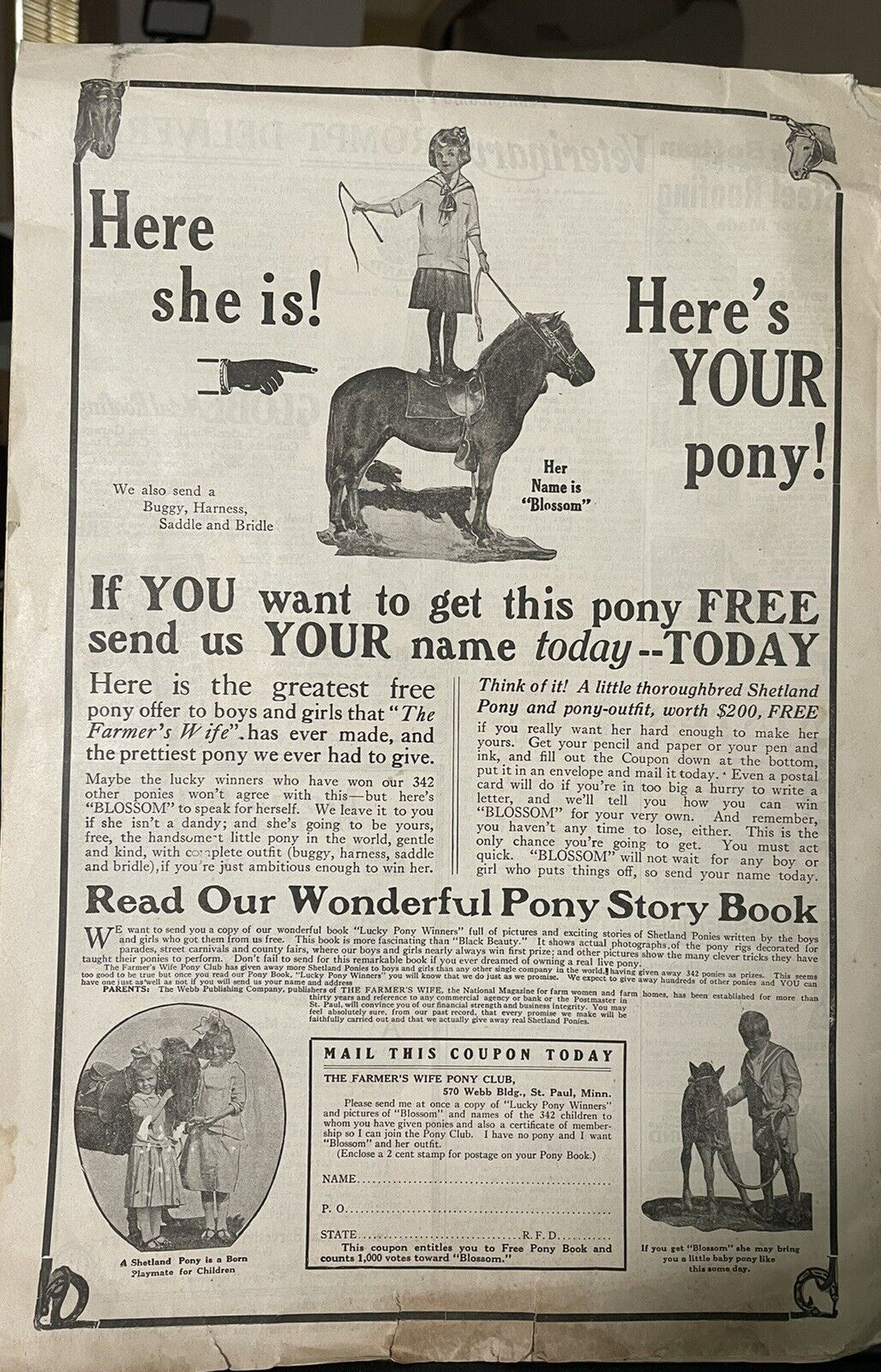 1916 Pennsylvania Farmer Newspaper Vol 39 No 2 Antique advertising Mogul Tractor
