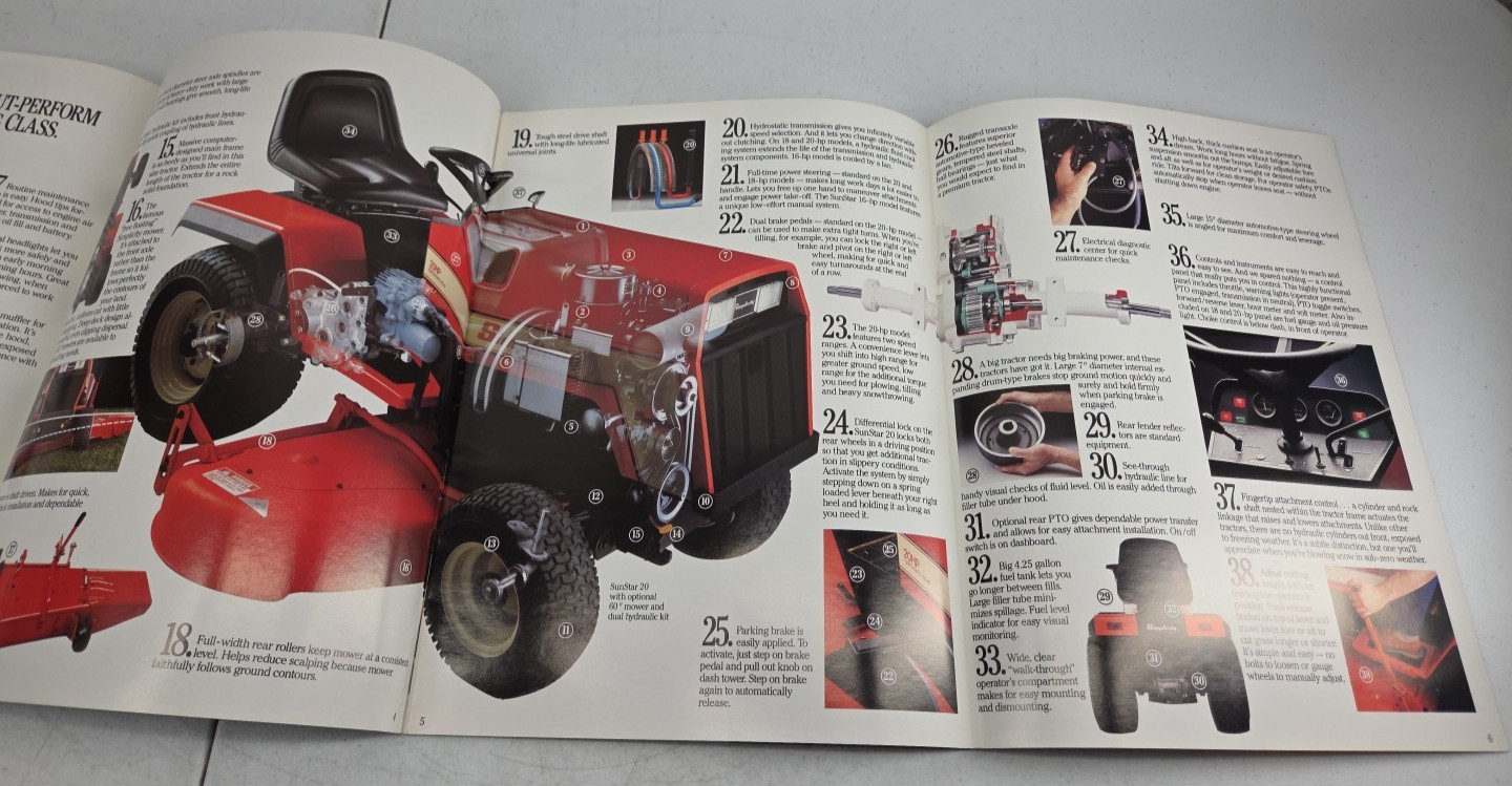 Vintage 1989 Simplicity Sales Brochure Lawn Mowers to Garden Tractors Specs