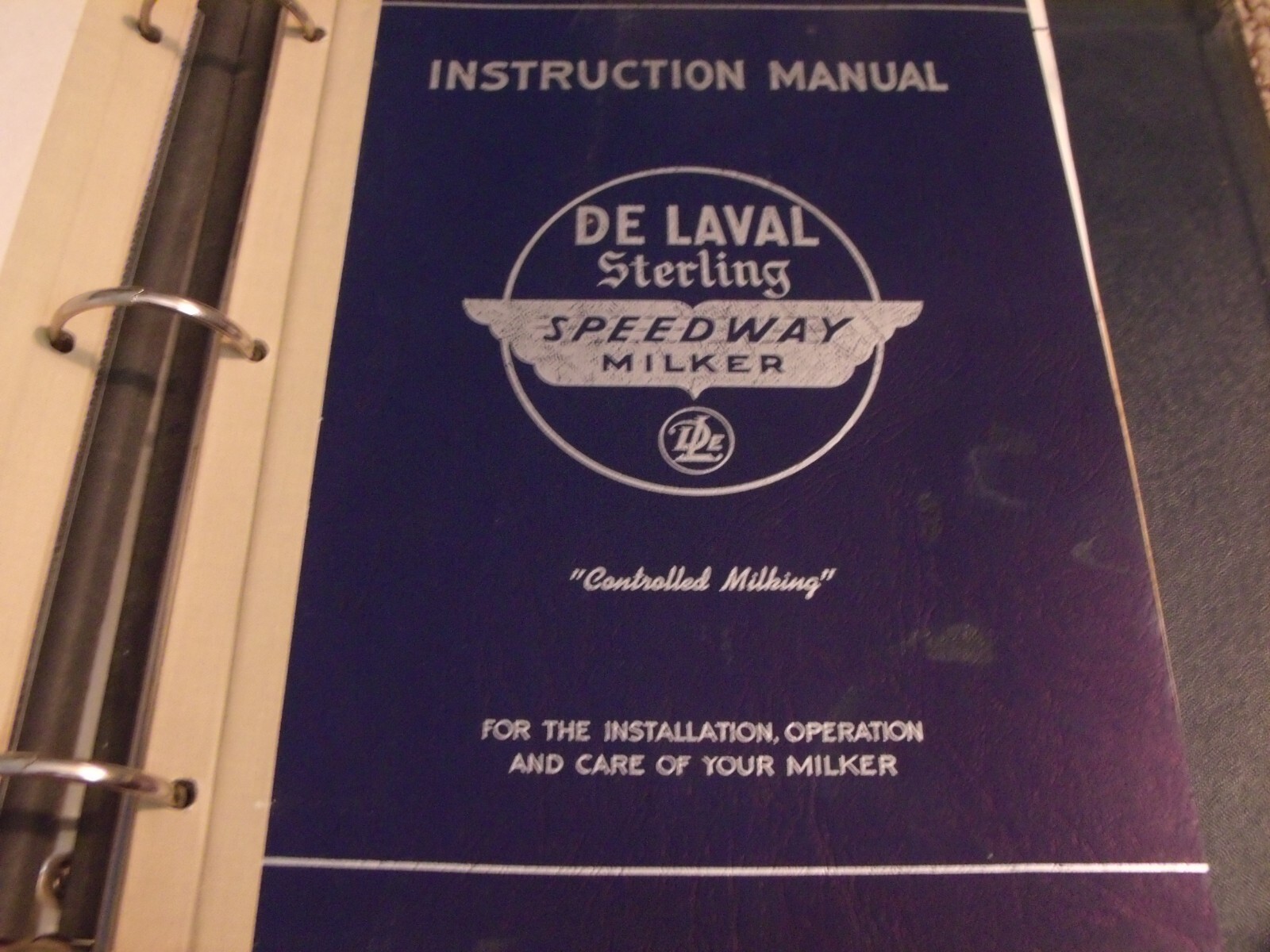 DELAVAL DEALER BINDER ADVERTISEMENT & SEVERAL MANUALS SEPARATORS MILKERS COOLERS