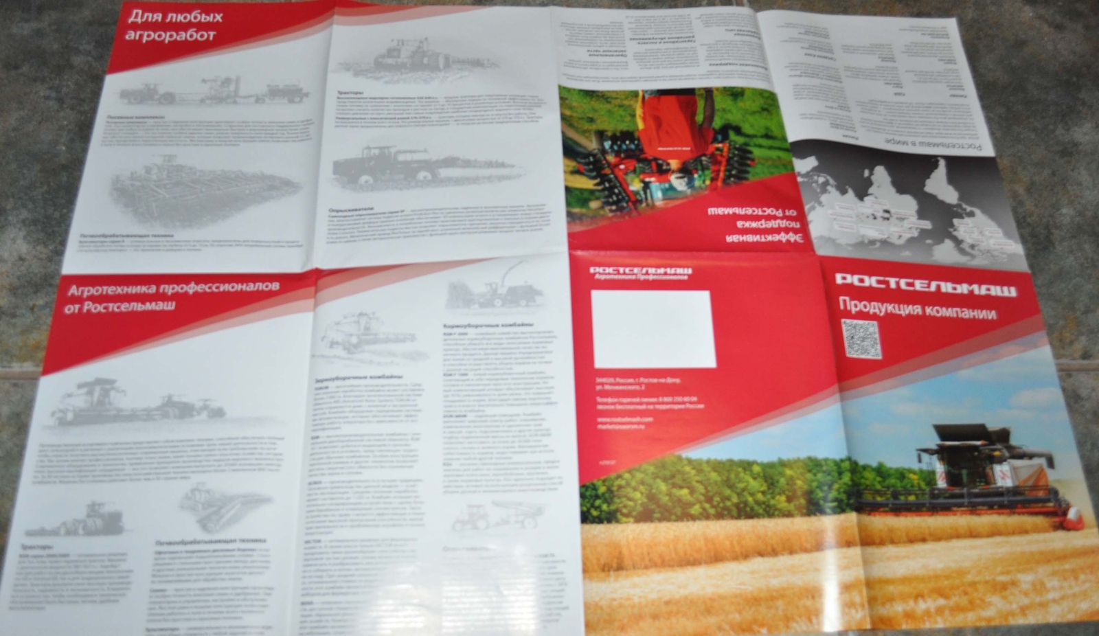 Rostselmash Model Range Tractor Agriculture Russian Brochure Prospekt