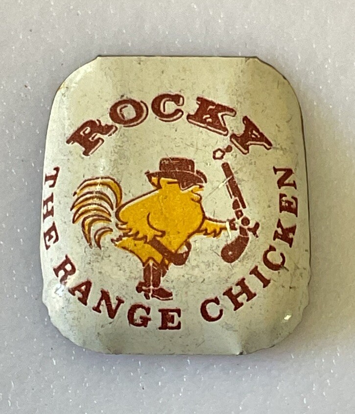 Rocky the Range Chicken Small Metal Stoffel Seal AA8