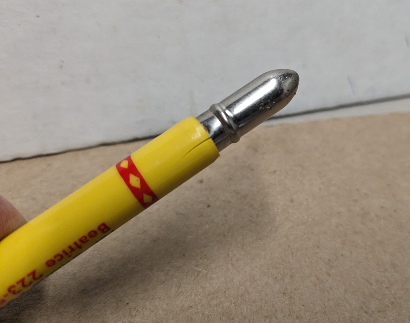 Vintage Wood Bros Inc Livestock Earl Gregg Omaha Nebraska NE Bullet Pencil