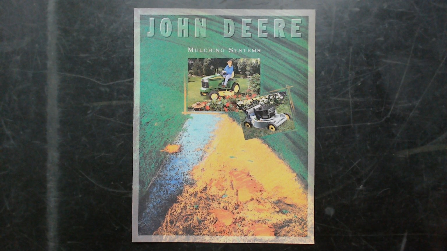 John Deere Mulching Systems Brochure Vintage Lawn Mowers Spec Sheet