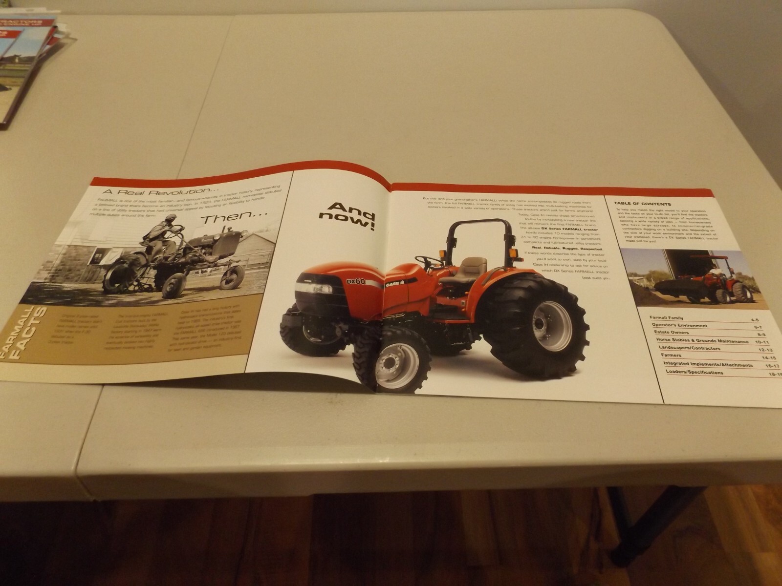 CASE-IH DX SERIES FARMALL TRACTORS, LIT # CIH2010711 2007,