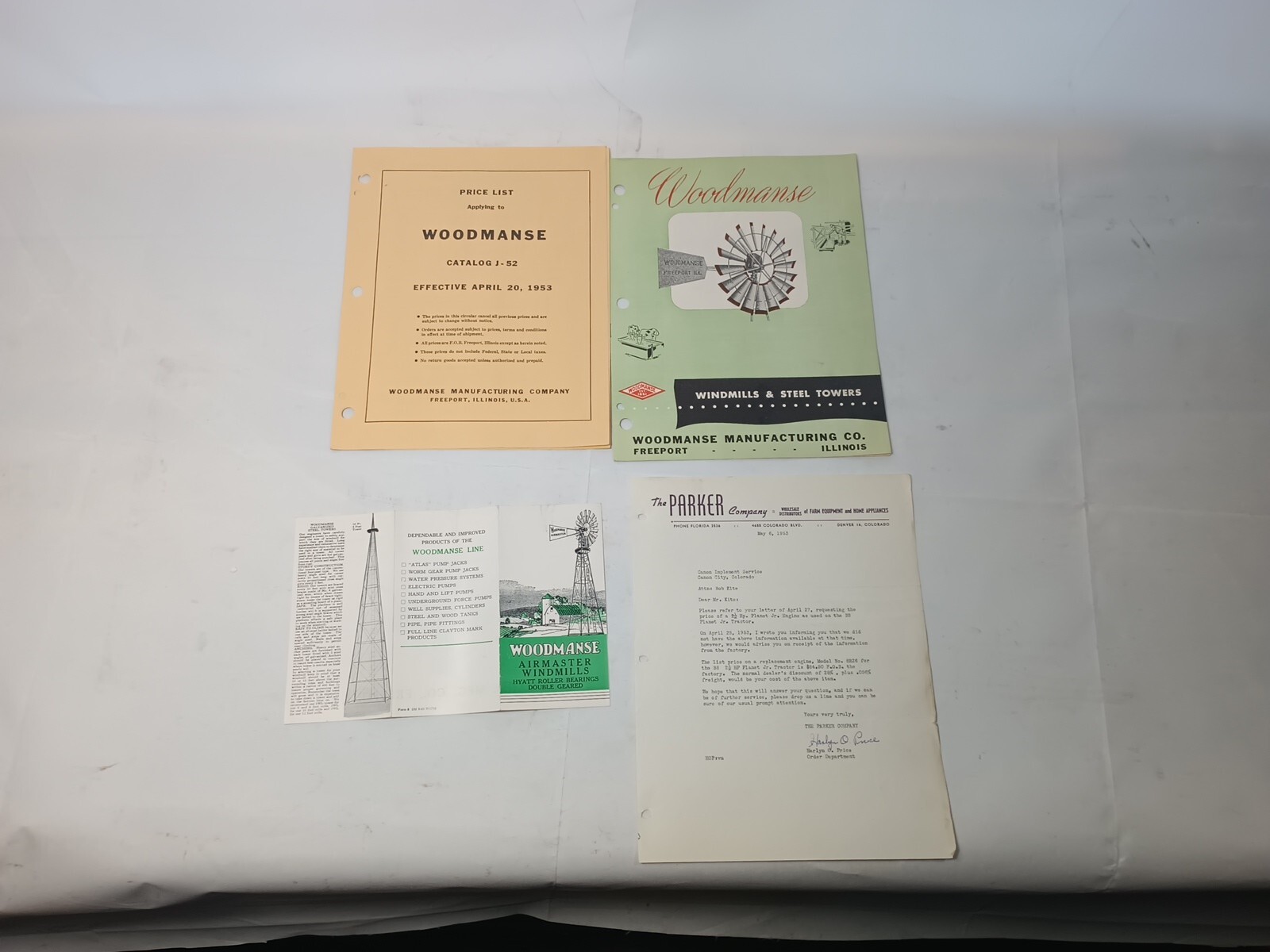 Lot Of Vintage Original Advertising Brochures Agriculture Woodmanse G94 4