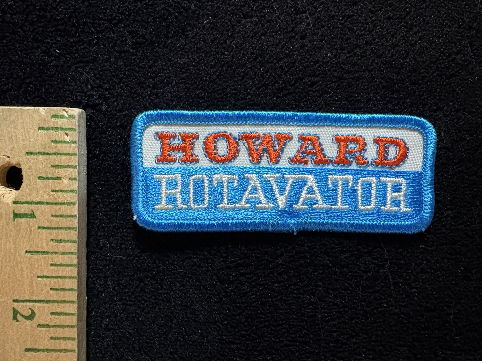 3 VINTAGE HOWARD ROTAVATOR PATCHES / EMBLEMS LOT – UNUSED NOS!
