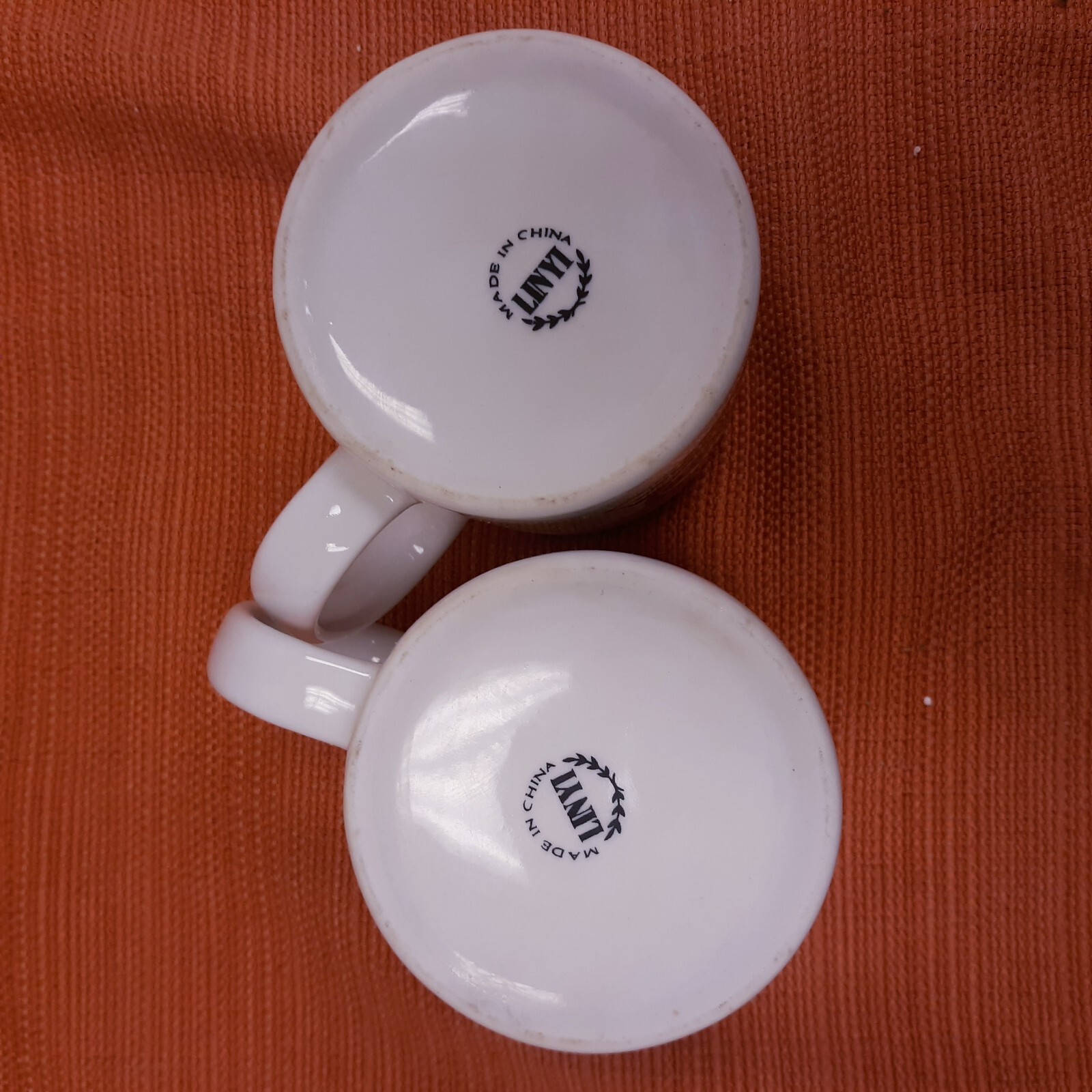 VTG Set of 2 Linyi 90th Anniversary 1909-1999 W.L. Zimmerman & Sons Cup Mugs