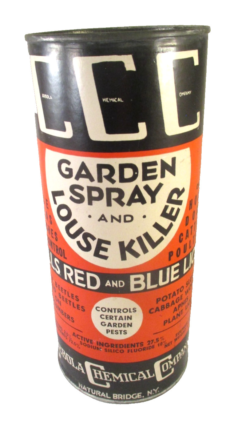 Vintage CARBOLA CHEMICAL CO GARDEN SPRAY & LOUSE KILLER 1 LB CAN Appears Full