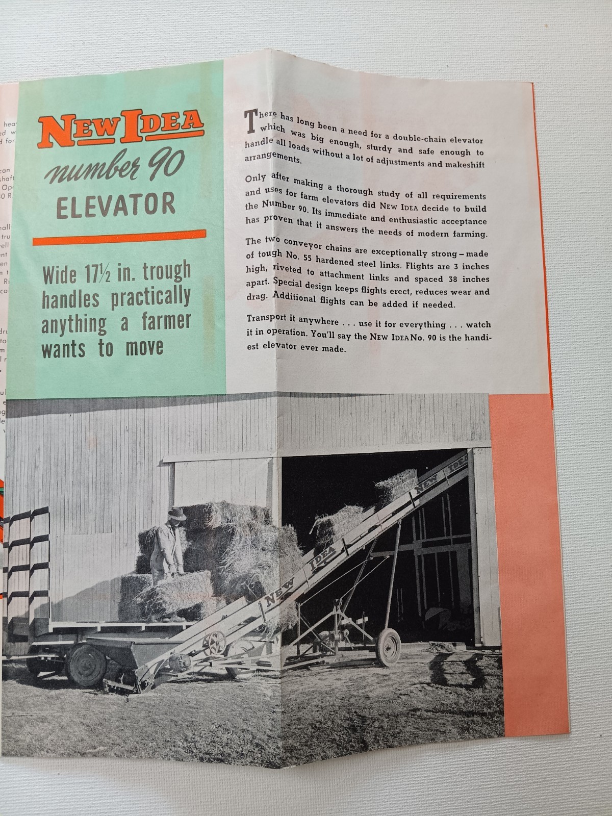 Model 90 New Idea Elevator Equipment Sales Brochure Pamplet