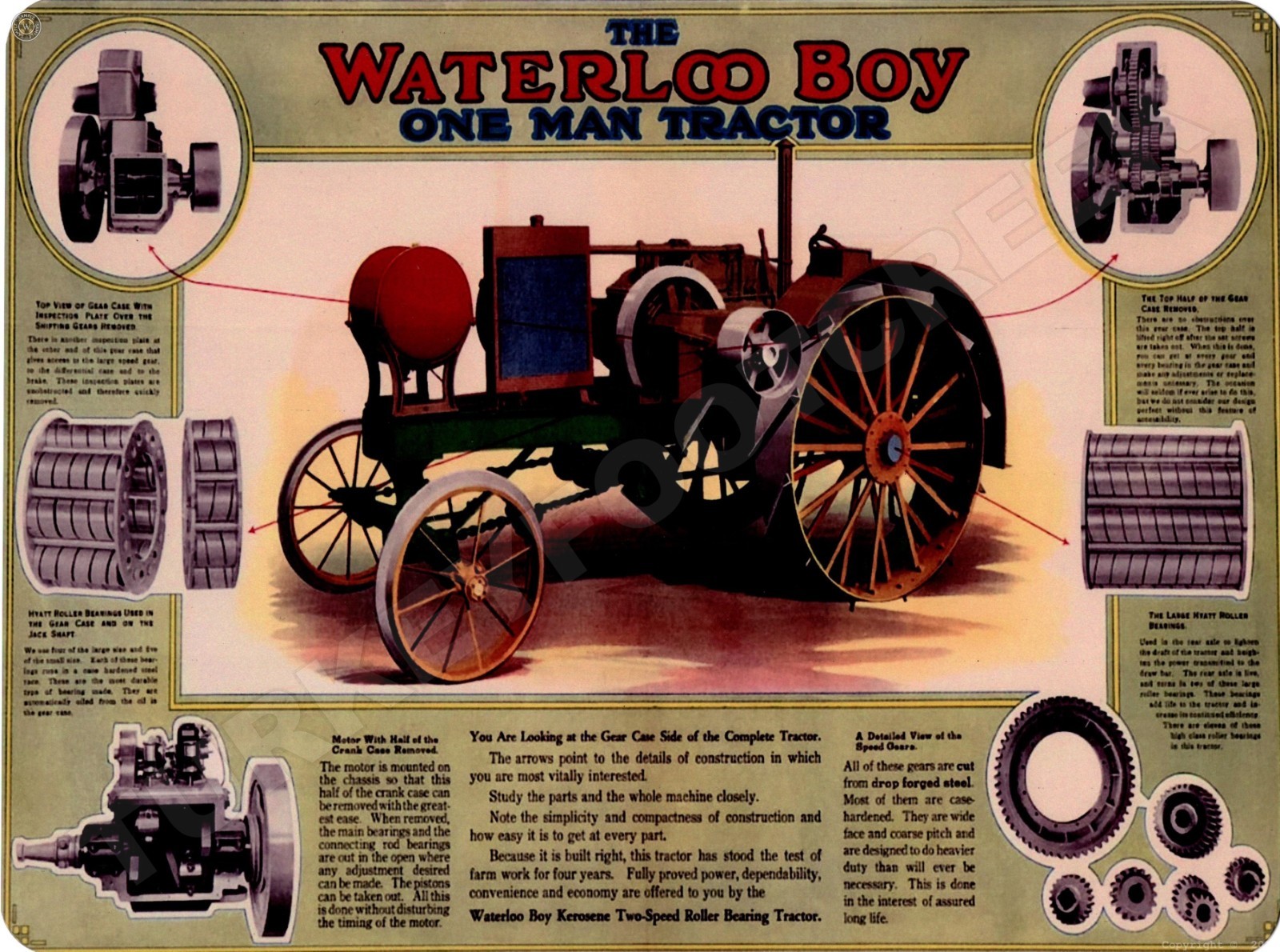 Waterloo Boy 9&Prime; x 12&Prime; Metal Sign
