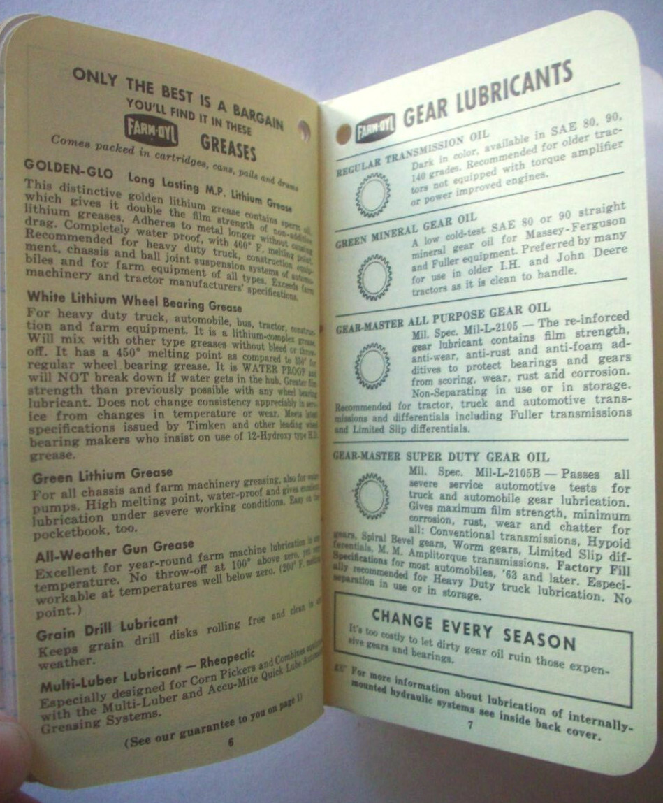 Farm Oyl advertising Notepad memo book clean unused