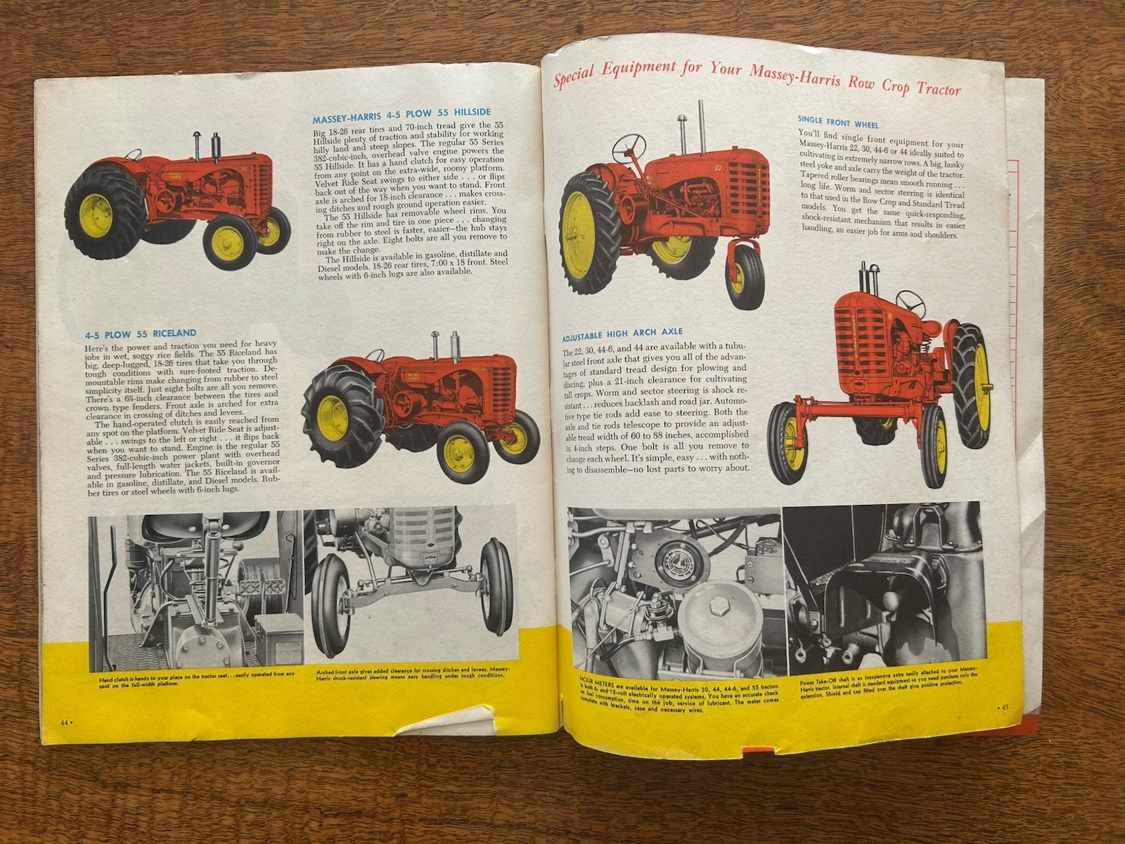 VINTAGE MASSEY HARRIS BUYERS Full Tractor GUIDE Orchard Hillside Rice CATALOG