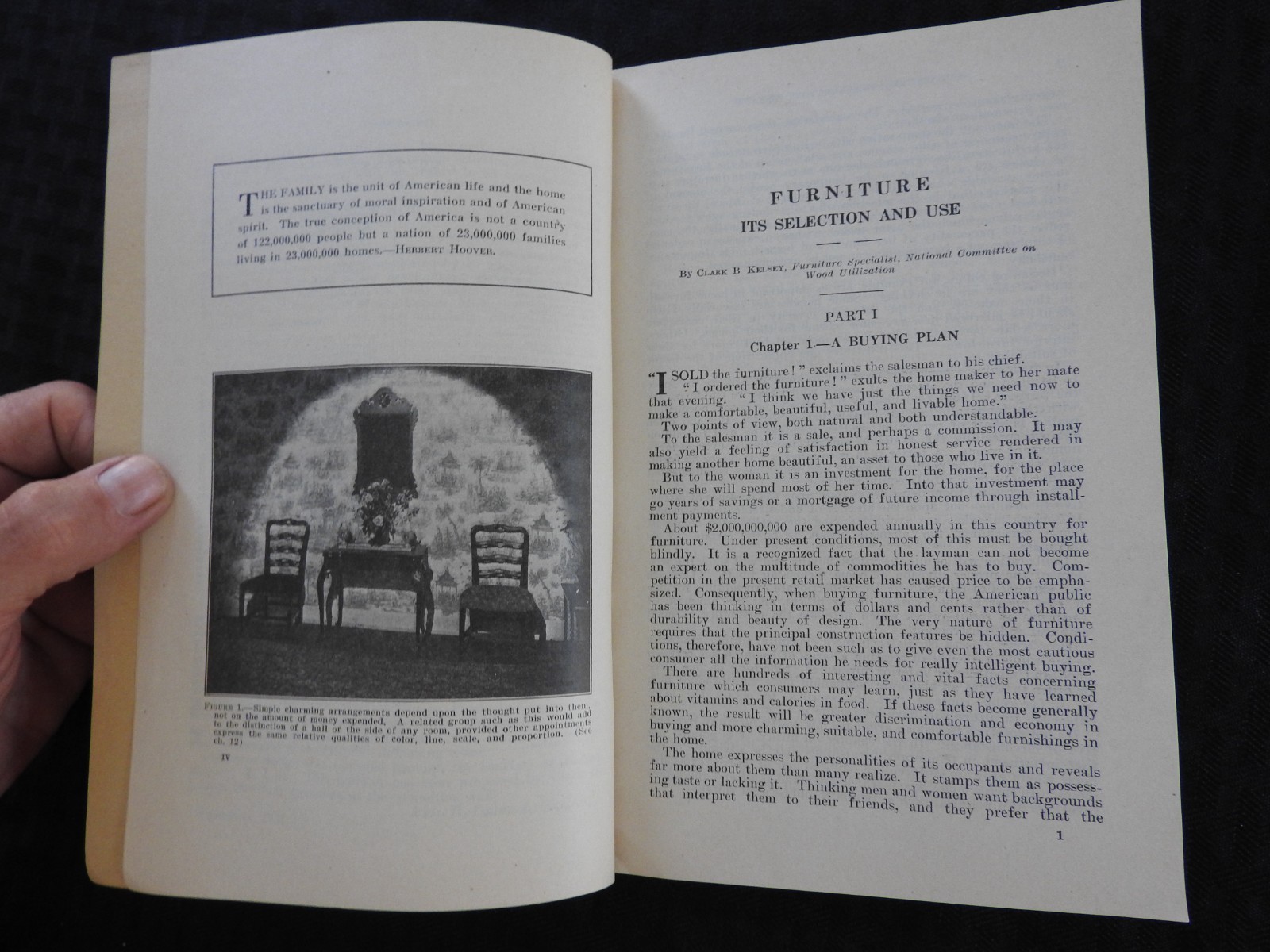 1931 « Furniture, it&rsquo;s Selection & Use » U.S. Department of Commerce Wood Lumber