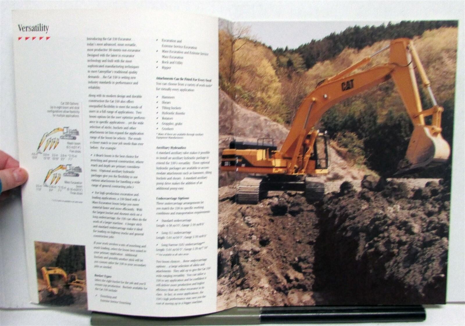1992 Caterpillar 330 Excavator Specifications Construction Sale Brochure