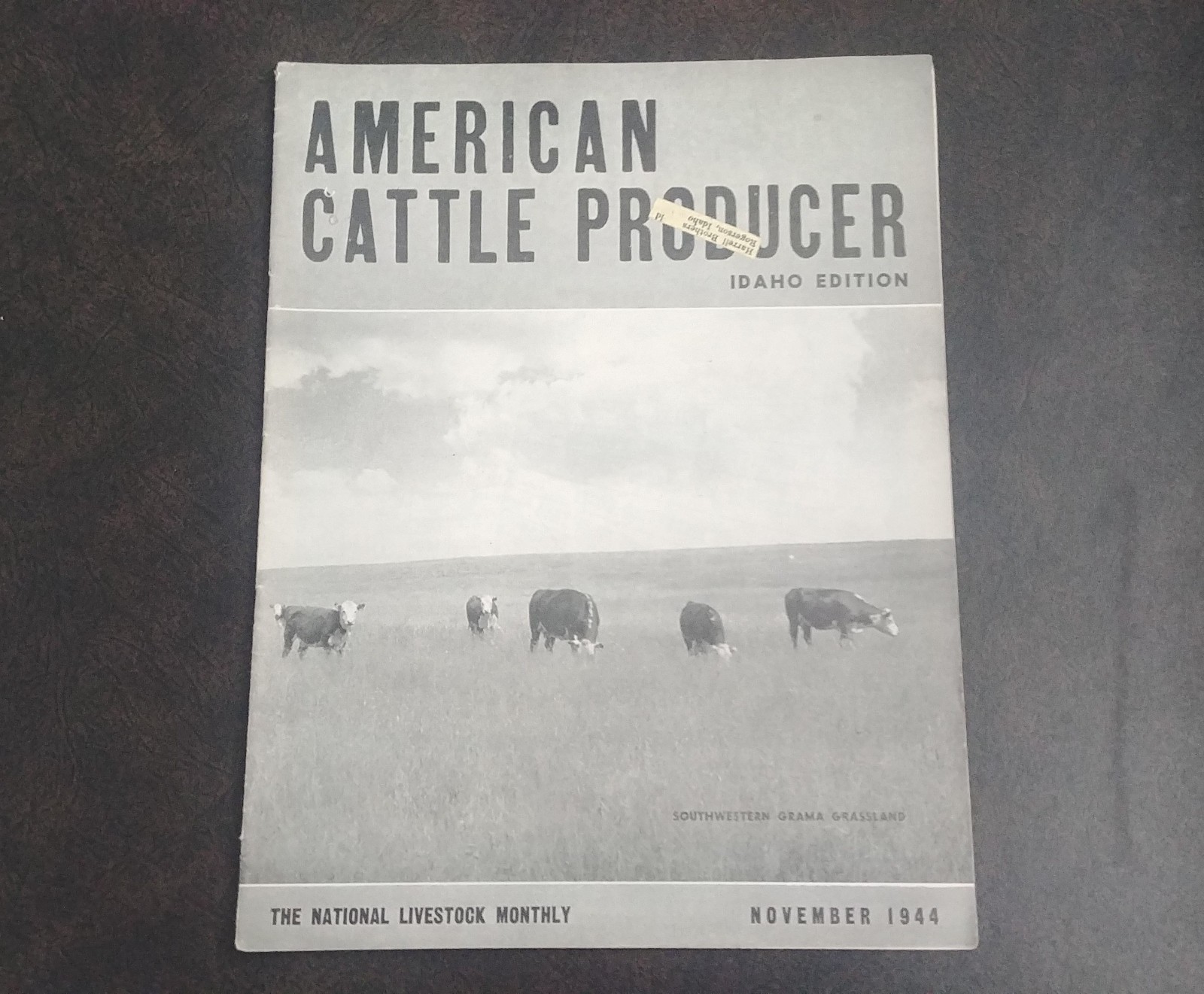 1944 American Cattle Producer [Lot of 4] Idaho Ed. – Livestock Monthly Vintage