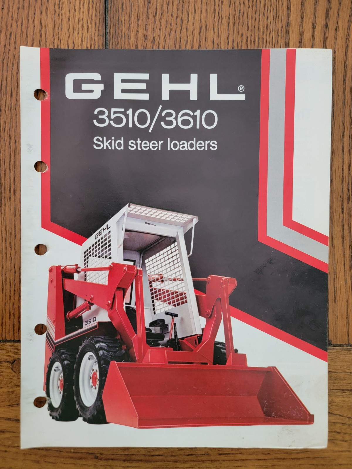 Original Gehl 3510 / 3610 Skid Steer Loaders Dealer Sales Brochure