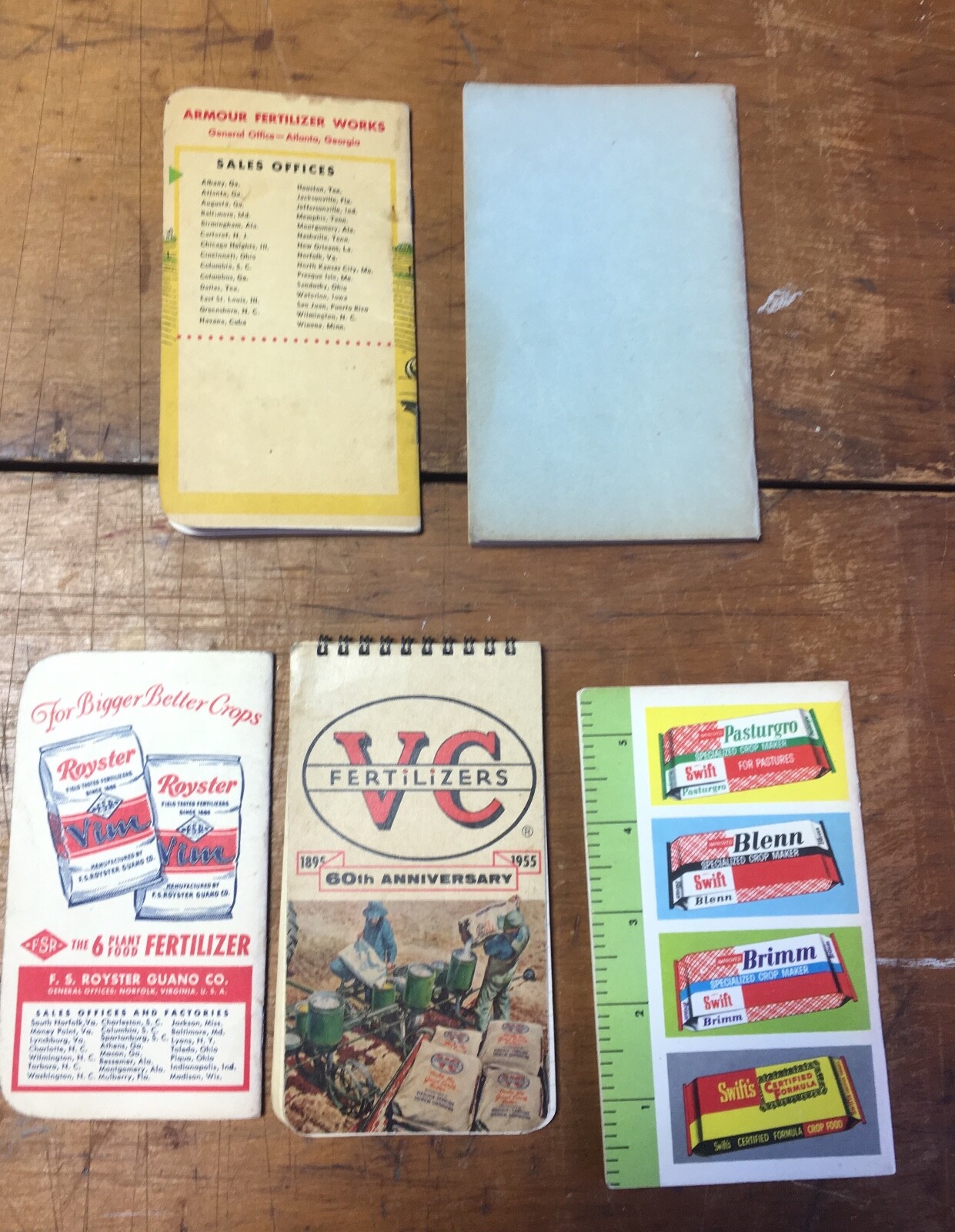 Agricultural Armour VC Royster Fertilizers Rhode Island Dairy Laws Memo Book Pad