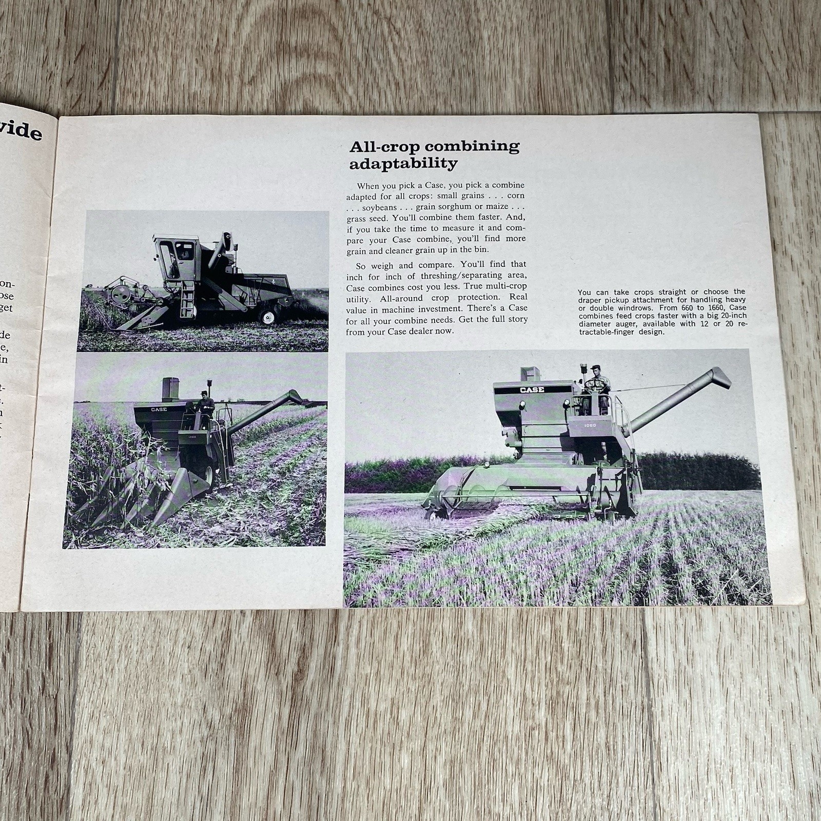 Case Combine Sales Brochure Dealership Mailer