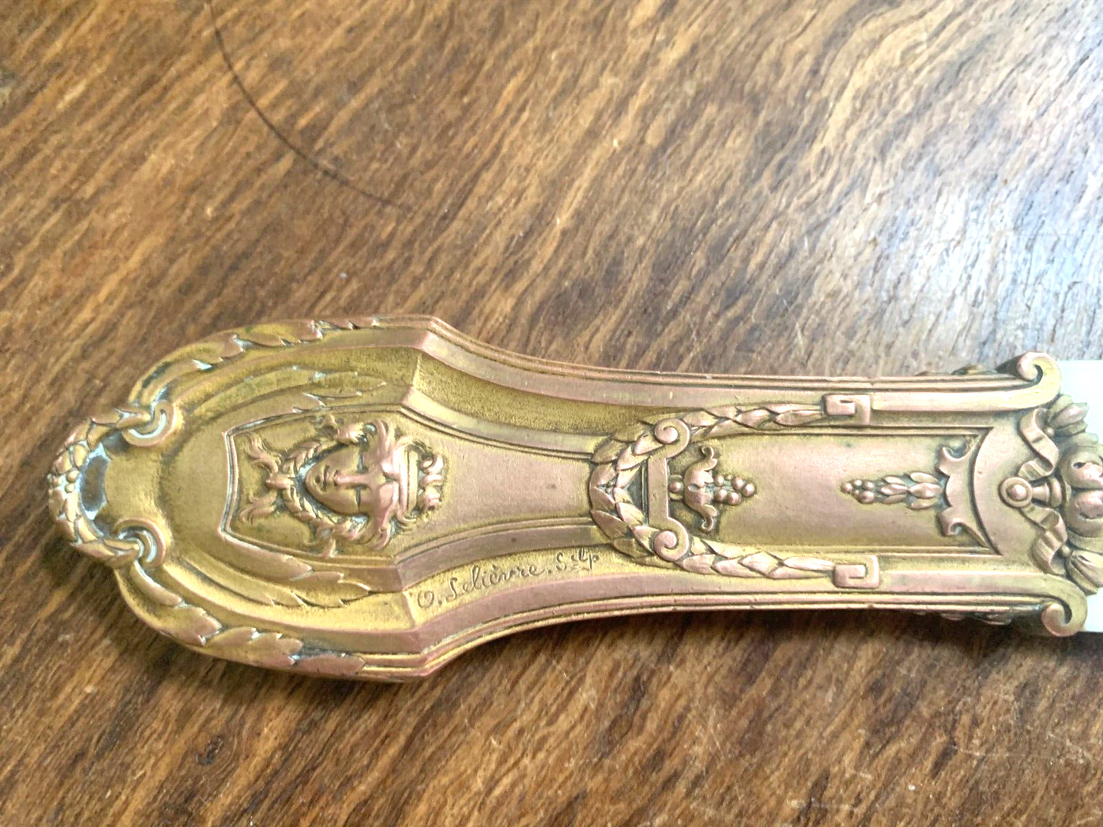 PAPER CUT, SWISS, O LELIEVRE, FROM SUSSE, ART NOUVEAU