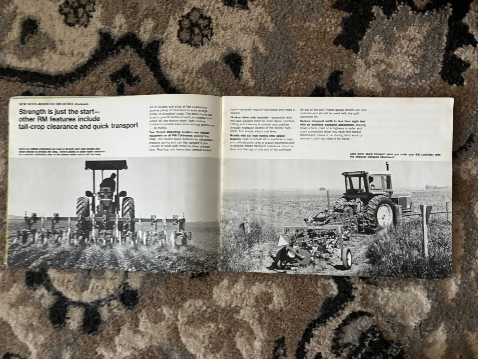 John Deere Row Crop Cultivating Equipment for 1971 Brochure DCPA26