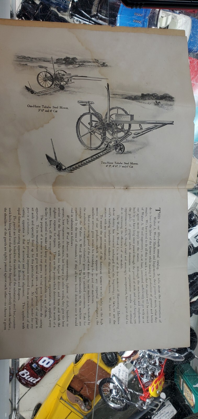 Walter A. Wood Mowing and Reaping Machine Co. 54th Annual Catalog Early 1900&rsquo;s
