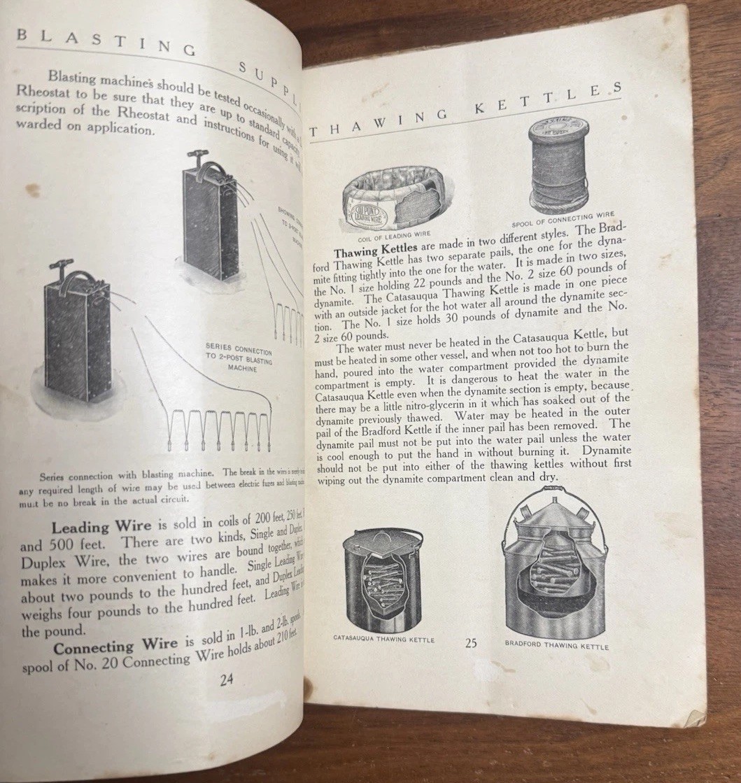 1911 Du Pont The Farmer’s Handbook Of High Explosives Catalog