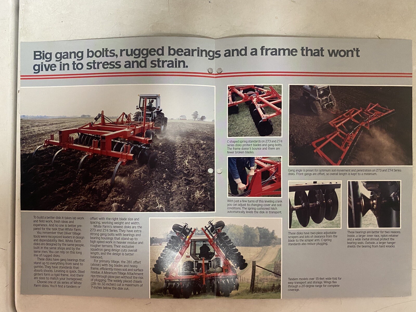 White Farm Equipment Tandem & Offset Disks Brochure