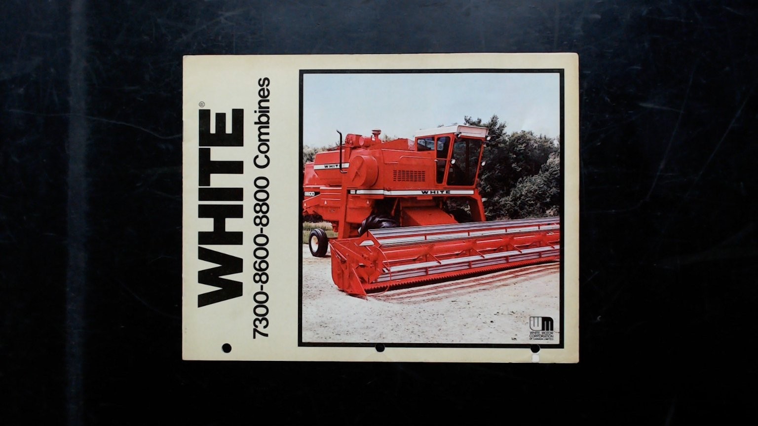White 7300-8600-8800 Combines Brochure Agriculture Vintage Farm Equipment