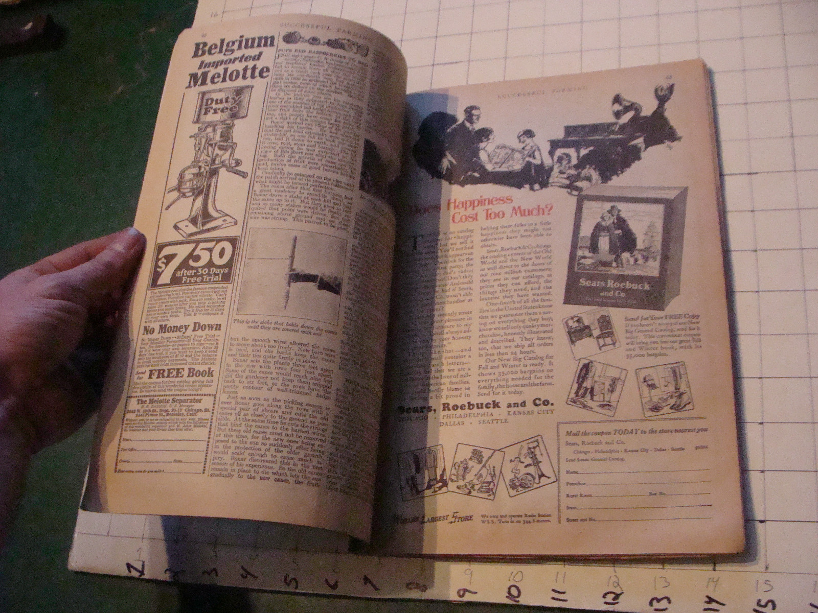 Check it out: SUCCESSFUL FARMING mag 1925 october w COWS IN WATER
