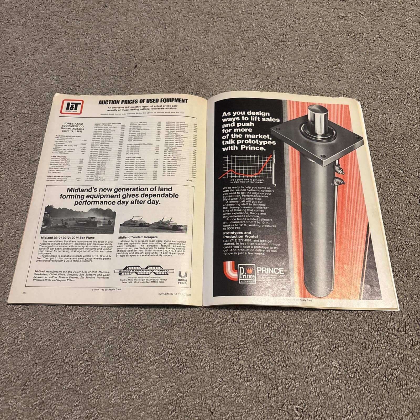 Implement & Tractor Magazine May 21, 1981 Farming Agriculture Vintage Ads J