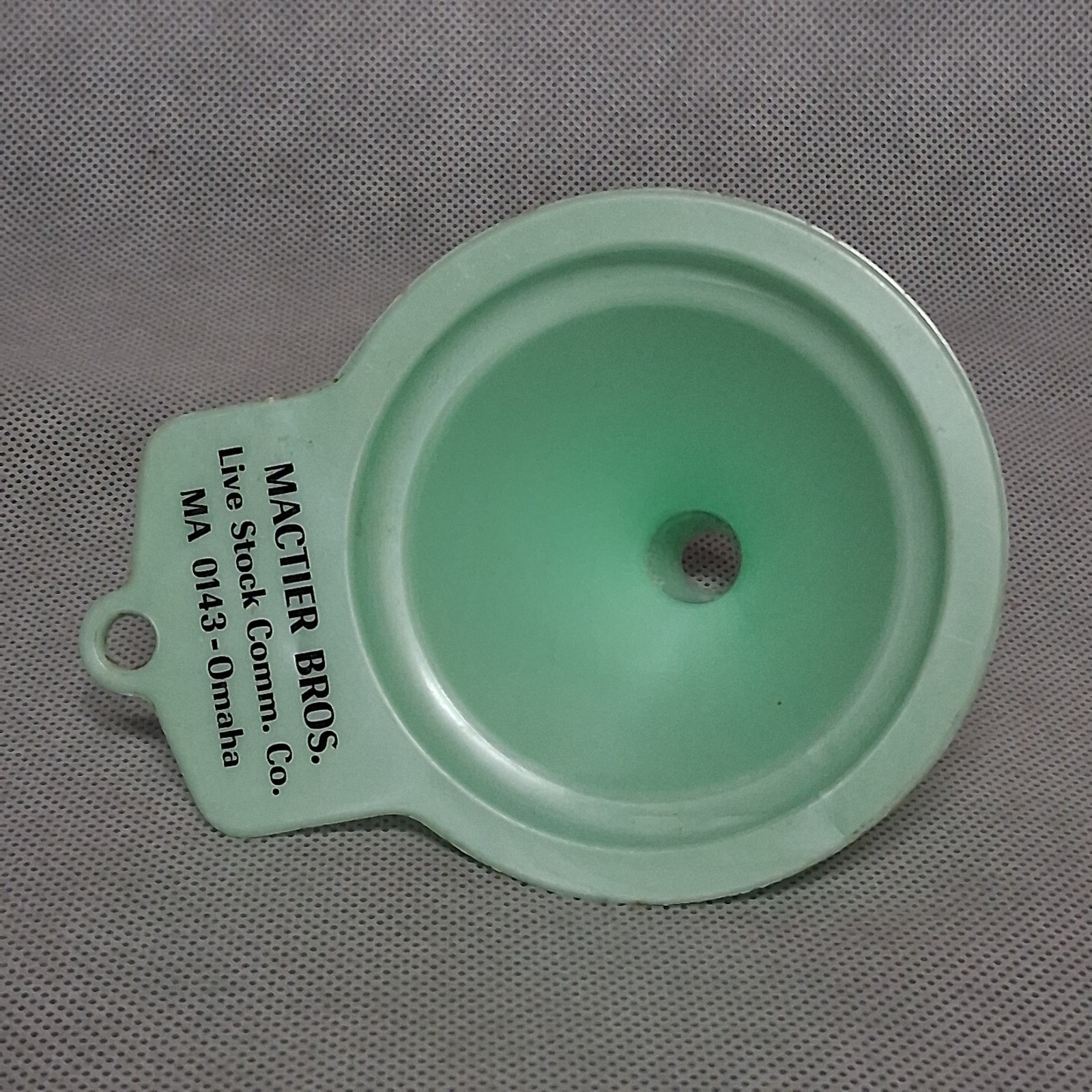 Jadeite Green Advertising Funnel Omaha NE Livestock Commission Mactier Bros