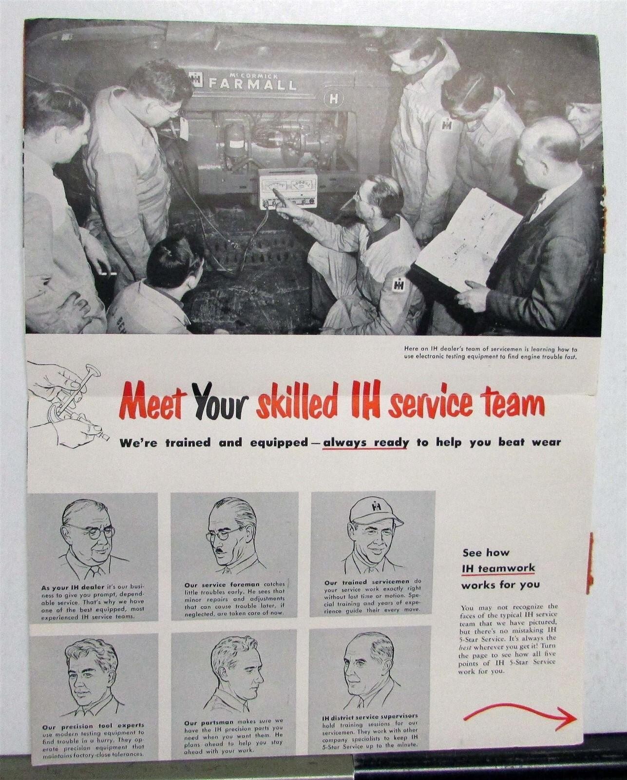 1951 International Harvester Skilled Service Team Specs Agriculture Mailer