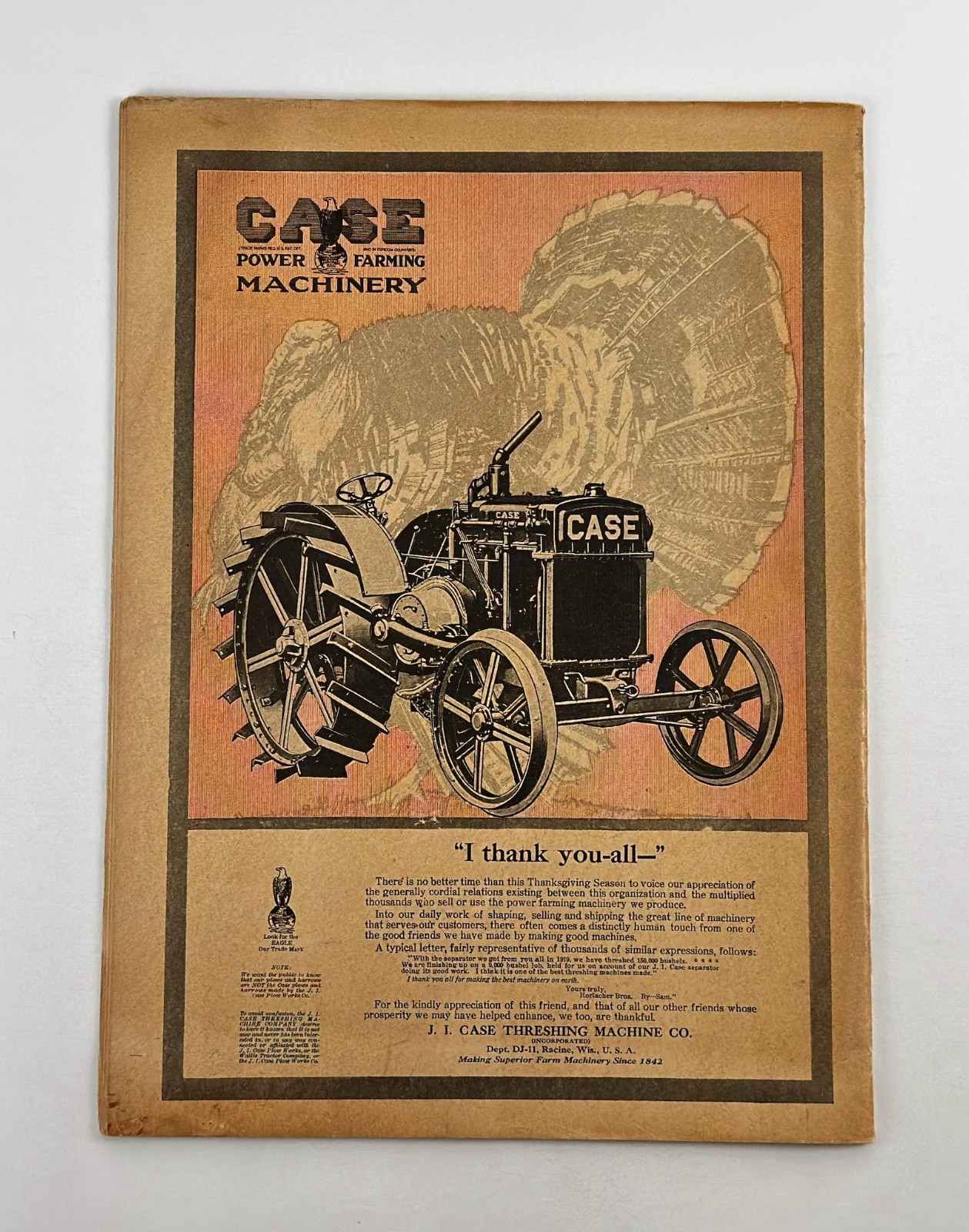 The American Thresherman & Farm Power MAGAZINE November 1920 MADISON, WIS.
