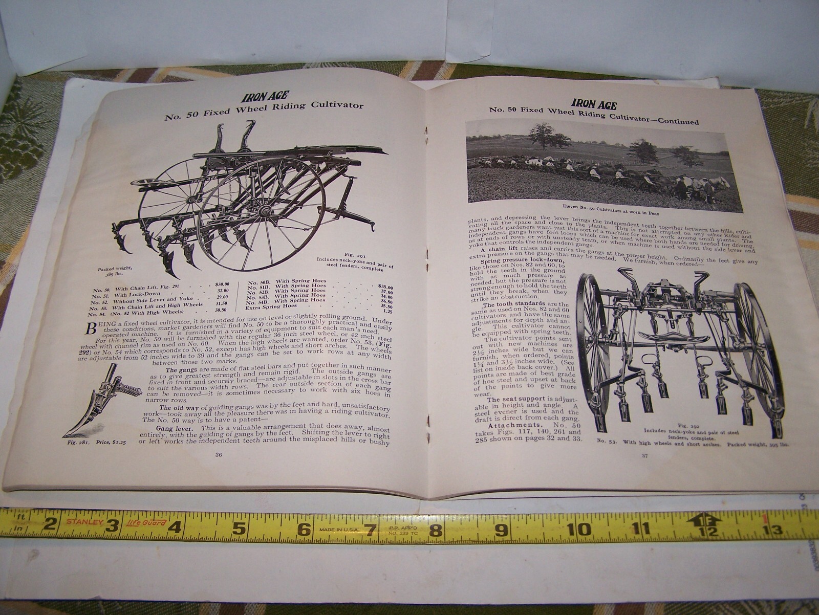 IRON AGE 1910 Full Line Sales Catalog Cultivator Plow Planter Farm Garden NICE!