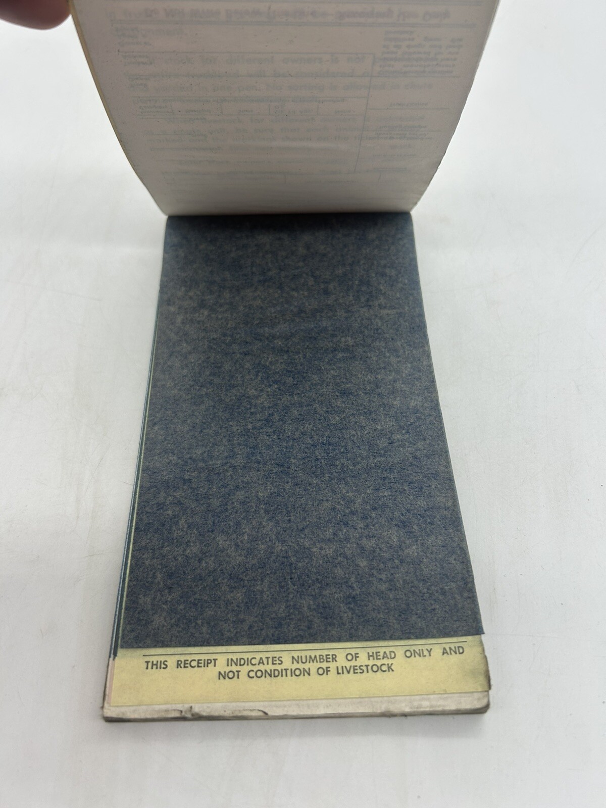 SIOUX CITY STOCK YARD COMMISSION TRUCKER DELIVERY RECEIPT BOOK CARBON COPY