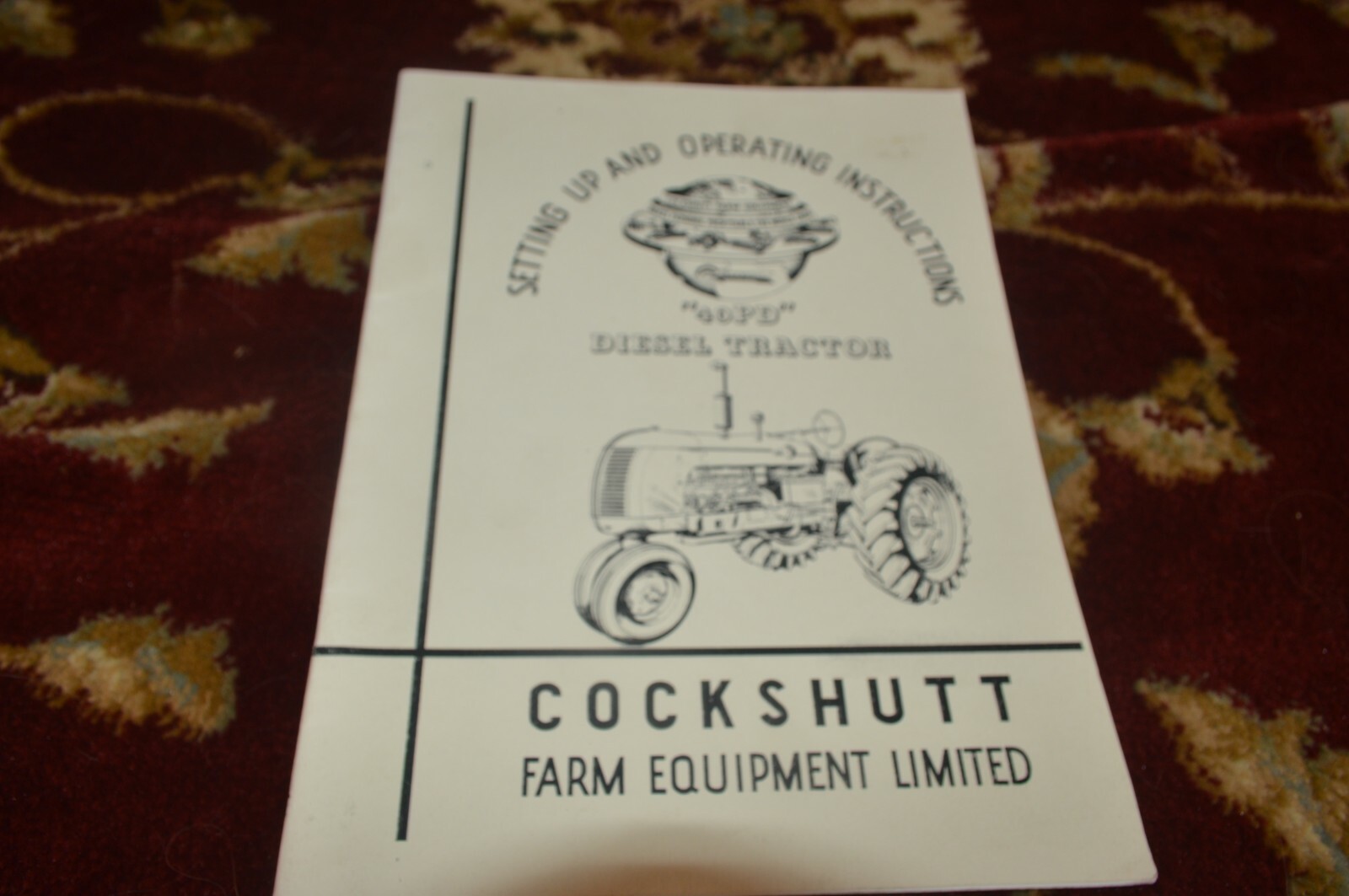 Cockshutt 40 Diesel Tractor Operator&rsquo;s Manual LHPA