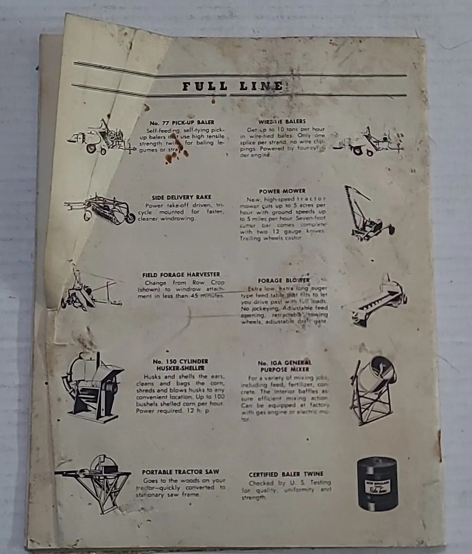 Farm Manual – New Holland 76 – Pick-Up Baling Press Instructions